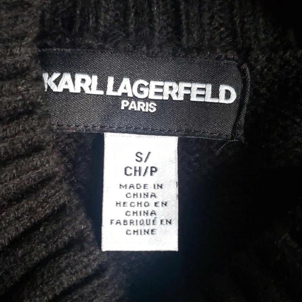 Karl Lagerfeld CT1960 Karl Lagerfeld Paris Black Eiffel Tower Sweater Size S / US 4 / IT 40 - 7 Thumbnail