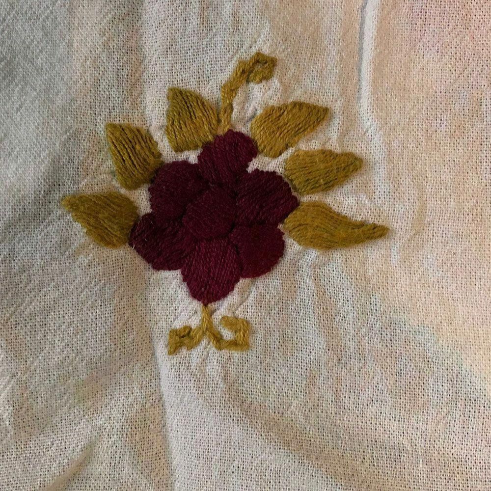 Designer Pre Owned White Hand Made Blouse Xl Size XL / US 12-14 / IT 48-50 - 6 Thumbnail