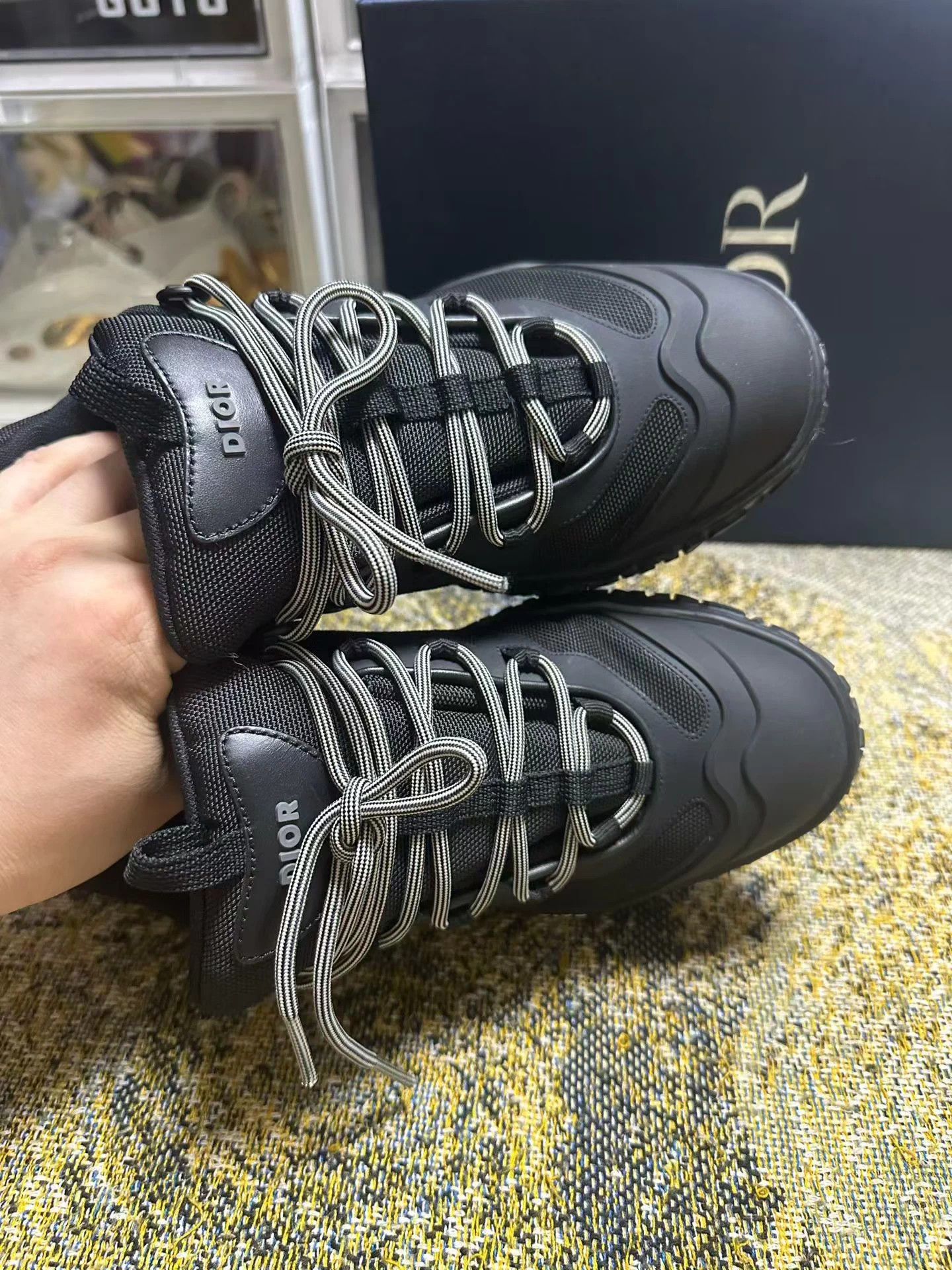 Dior DIOR Diorizon Fabric Logo Low Top Sneaker Black 39 EU Size US 6 / EU 39 - 5 Thumbnail