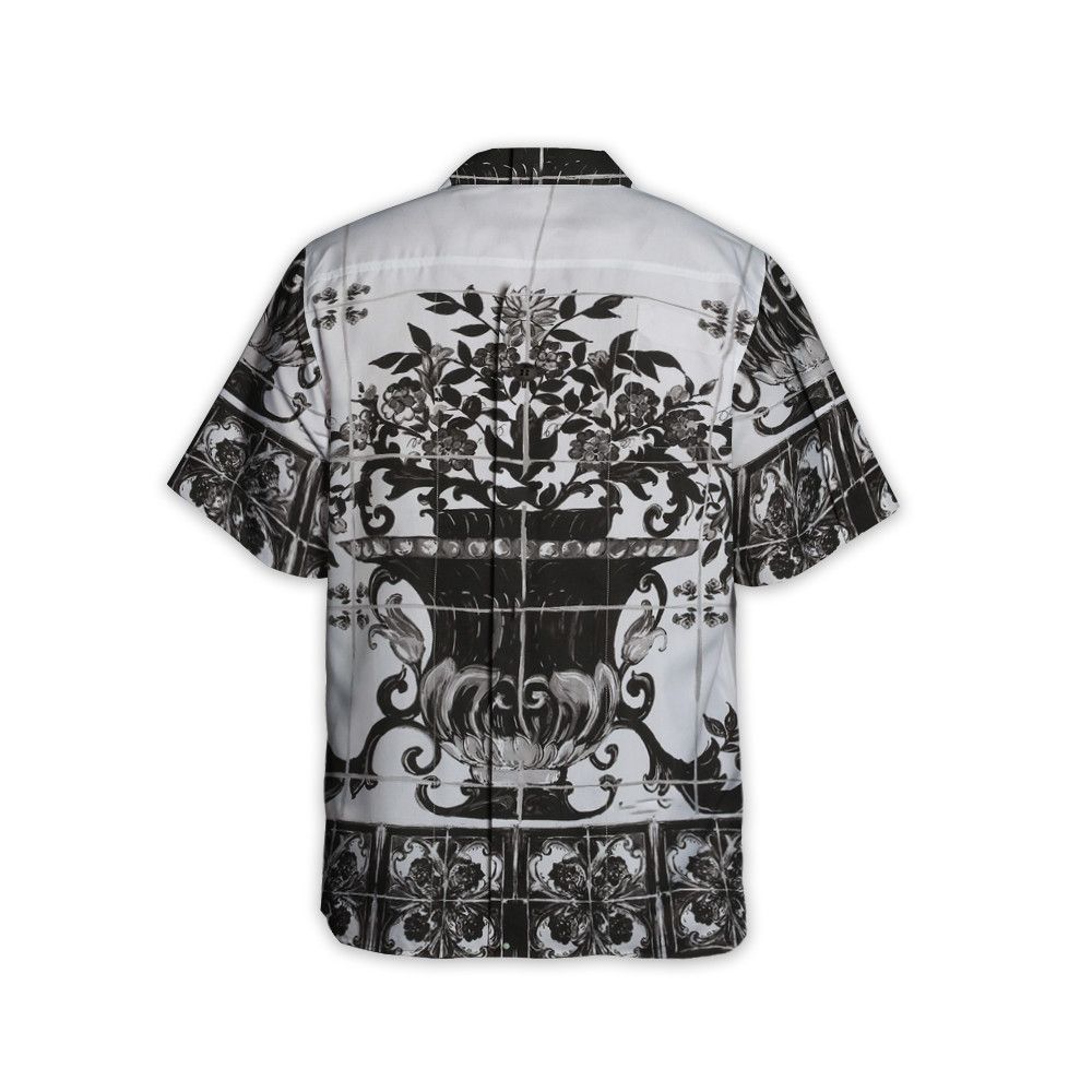 Designer Majolica-Print Poplin Hawaii Shirt Size US L / EU 52-54 / 3 - 2 Thumbnail