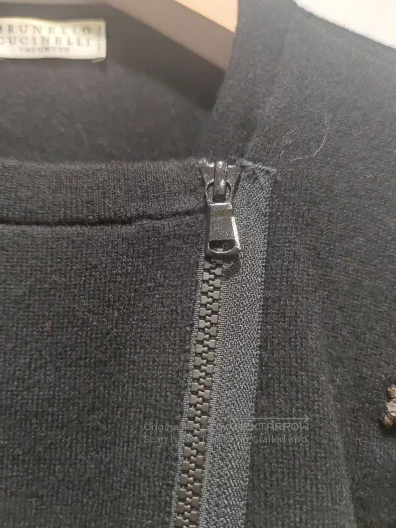 Brunello Cucinelli Brunello Cucinelli Black cashmere cardigan jacket Size S / US 4 / IT 40 - 5 Thumbnail