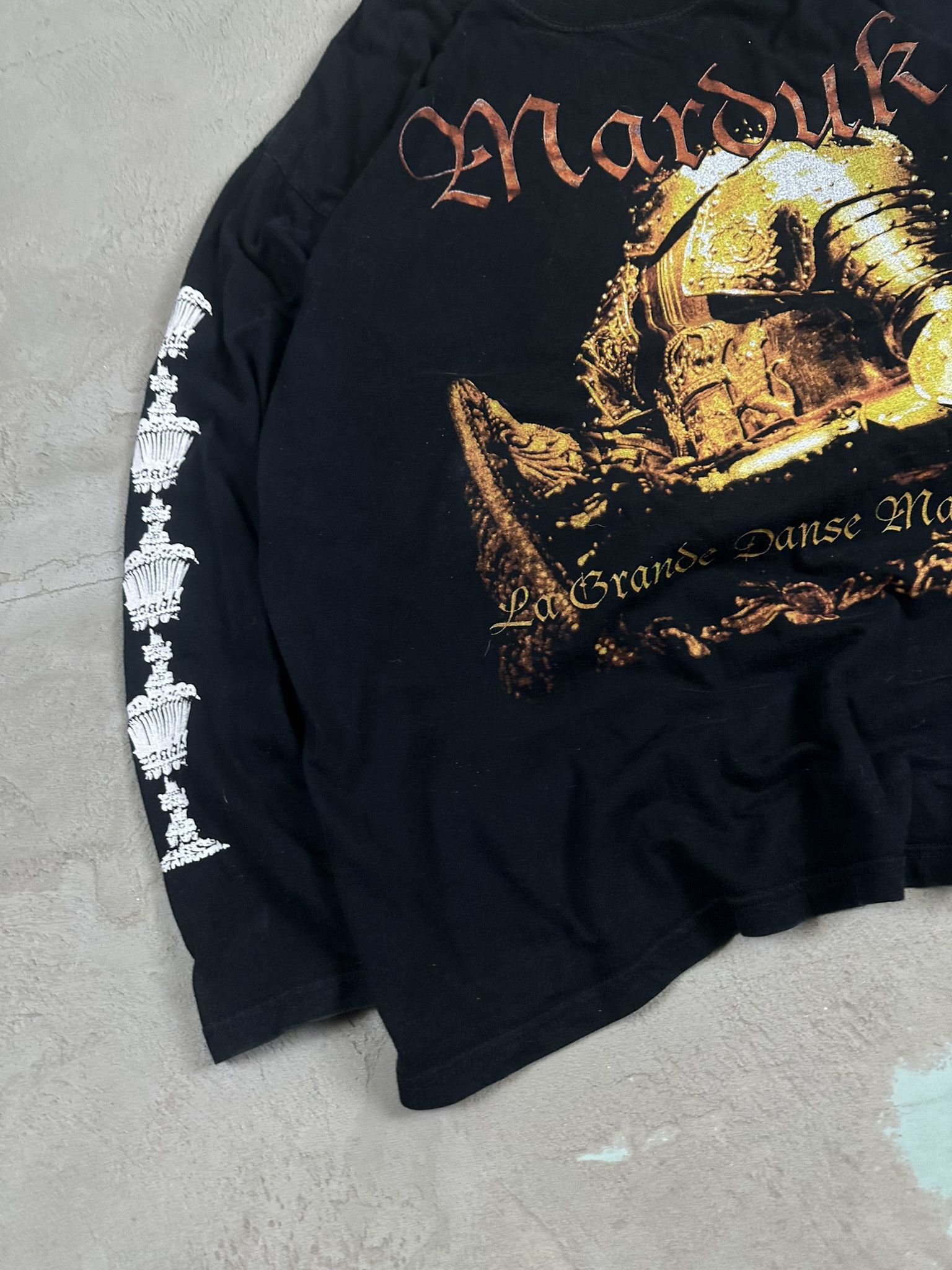 Band Tees Rare 2000s Marduk Danse Macabre Black Metal Longsleeve Size US XL / EU 56 / 4 - 7 Thumbnail
