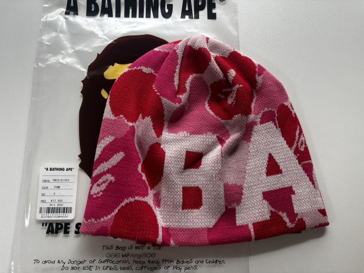 BAPE ABC CAMO KNIT CAP A・BATHING APE】1st camo knit cap 00s Hats