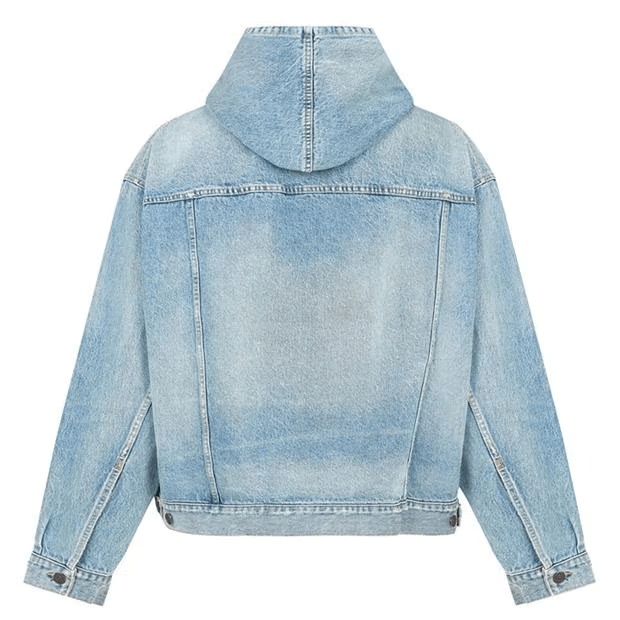 Balenciaga Oversized Denim Oth Hoodie Size US M / EU 48-50 / 2 - 2 Thumbnail