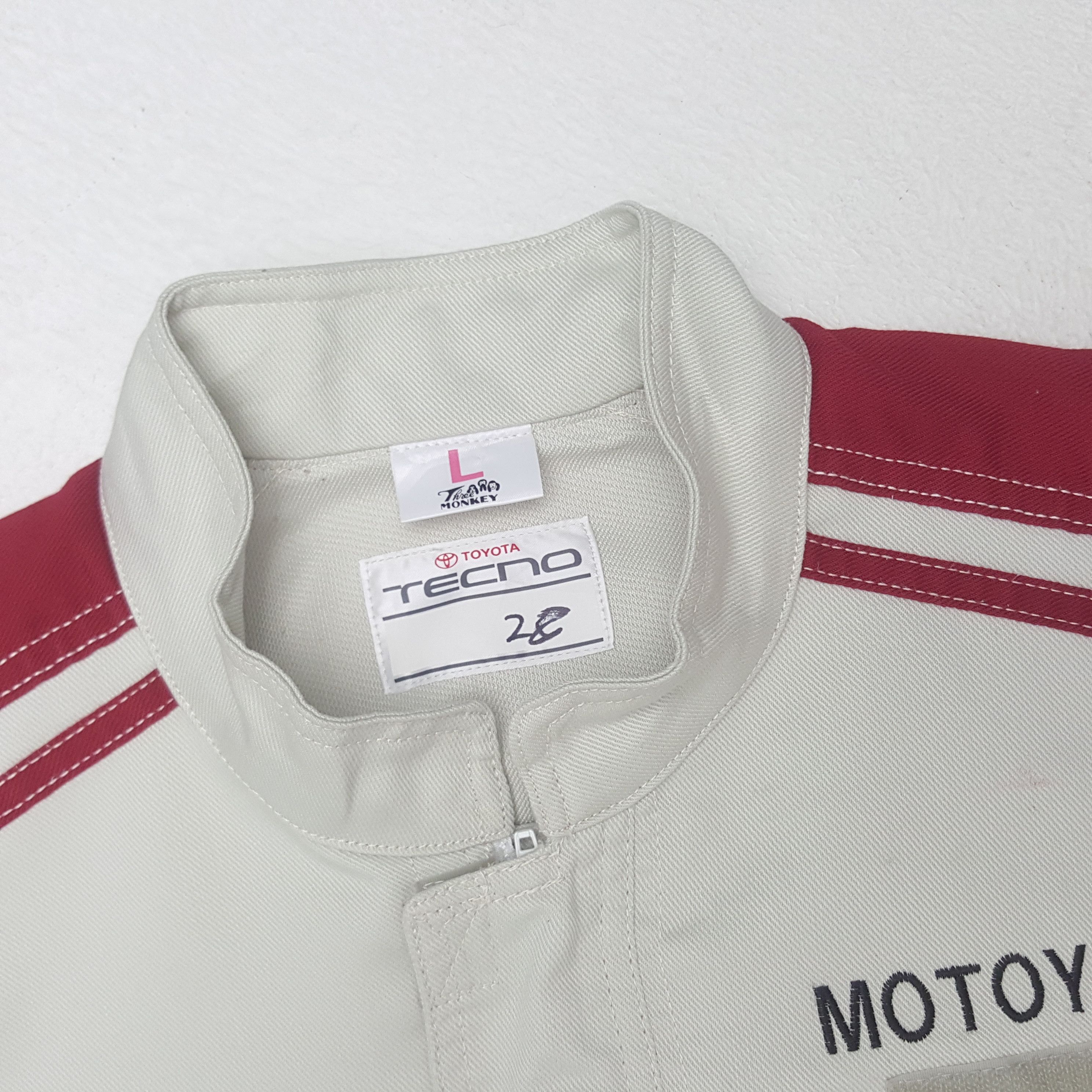 Japanese Brand × Vintage Vintage Toyota Tecno Japanese Racing Team Coverall Jacket Size US M / EU 48-50 / 2 - 6 Thumbnail