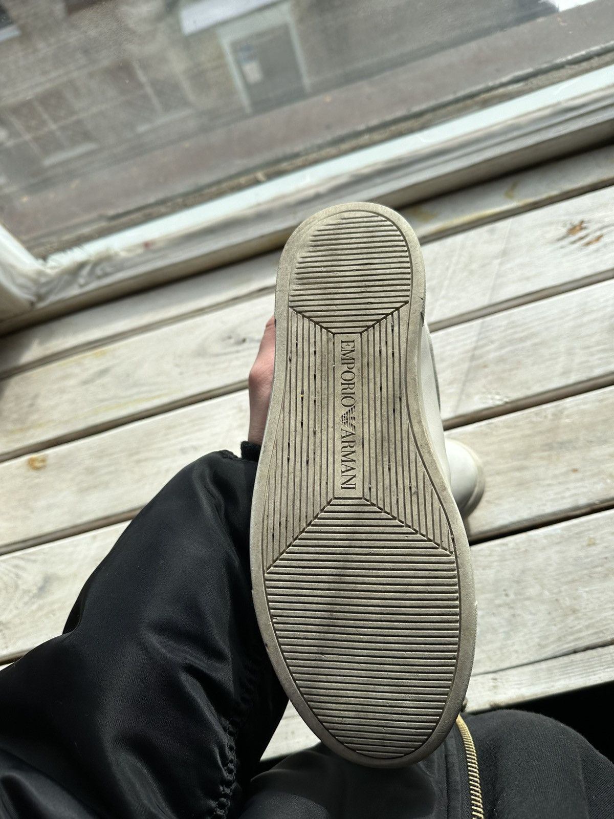 Designer × Emporio Armani × Giorgio Armani 🚨ARMANI WHITE SHOES MINIMALISM SNEAKERS MONOGRAM LUXURY Size US 6 / EU 39 - 12 Thumbnail