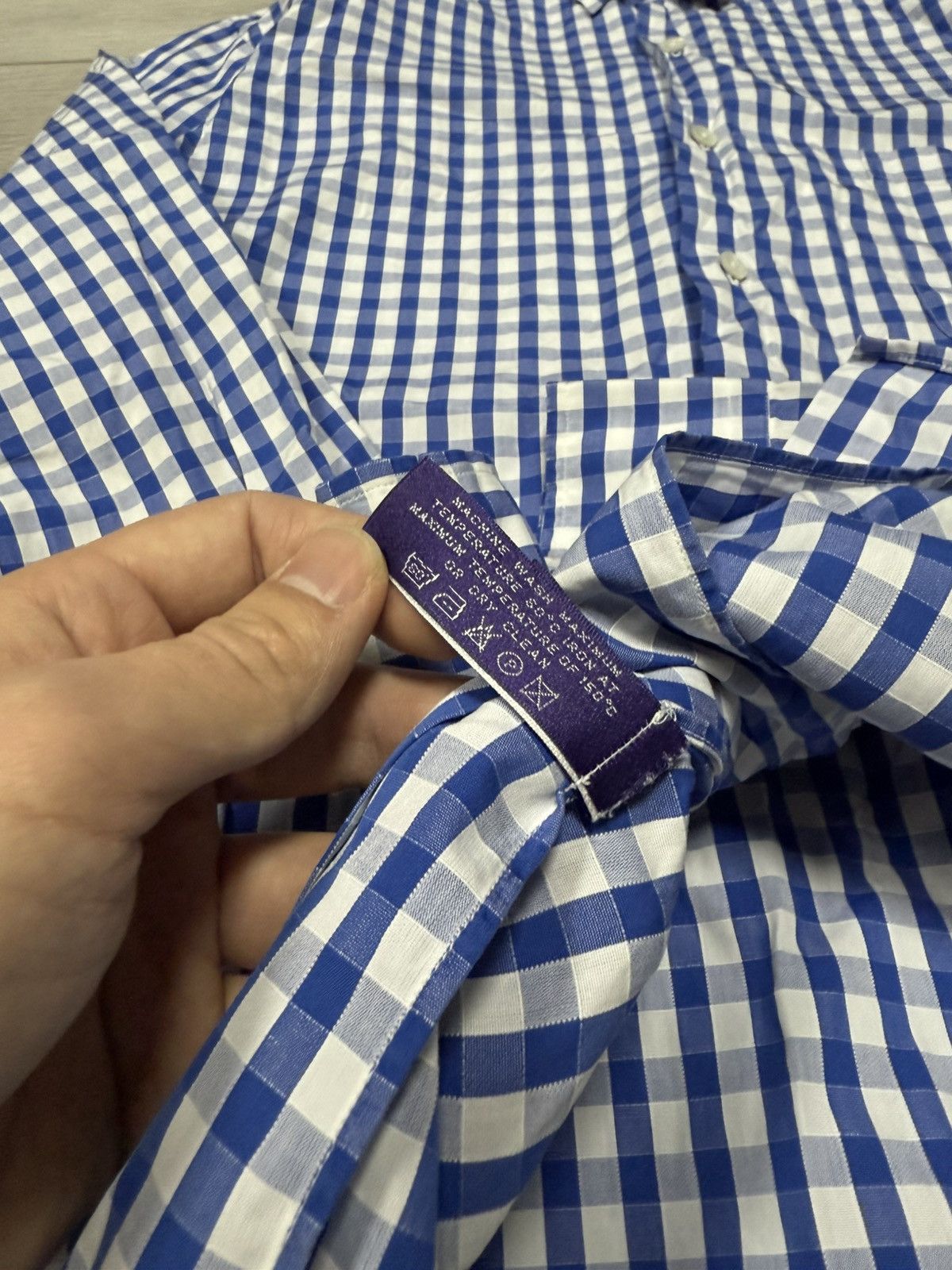 Ralph Lauren Purple Label Ralph Lauren POLO Purple Label shirt check mesh Size US L / EU 52-54 / 3 - 8 Thumbnail