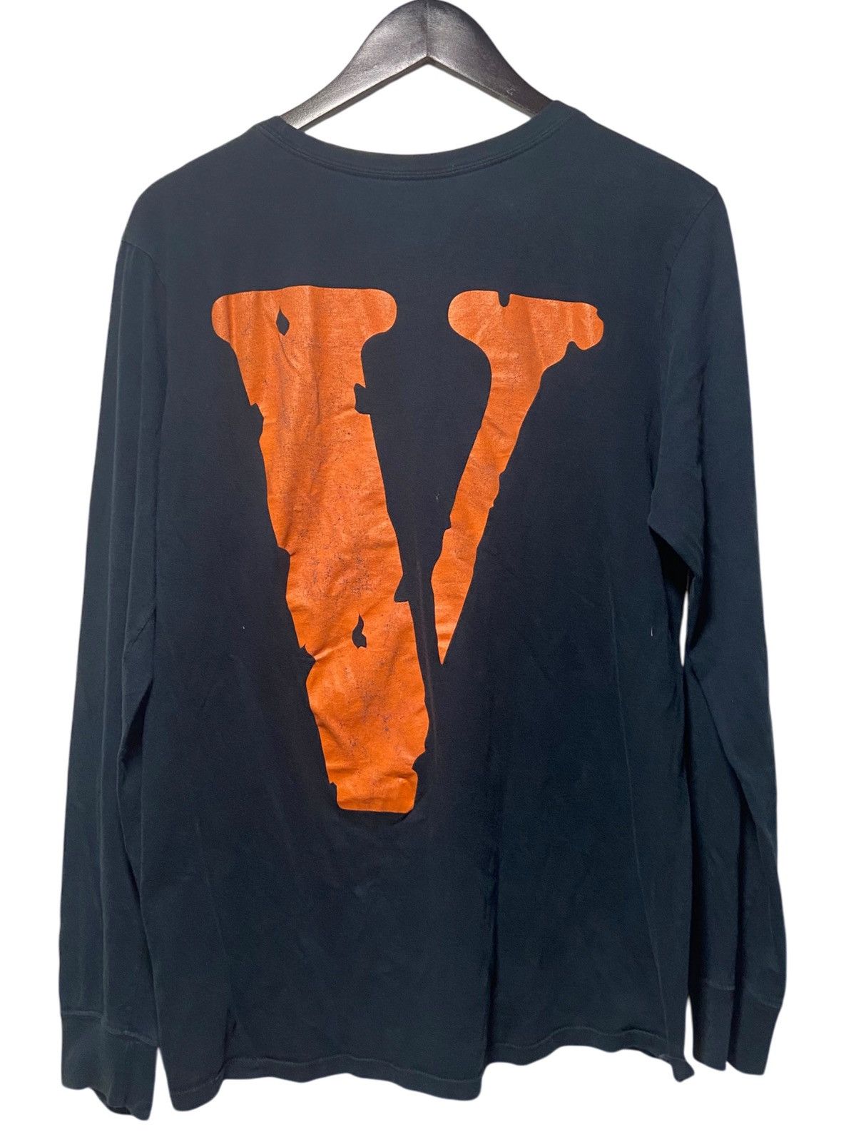 Nike × Vlone Nike x VLONE Long Sleeve Tee Black Orange Size Medium AF1 Size US M / EU 48-50 / 2 - 3 Thumbnail