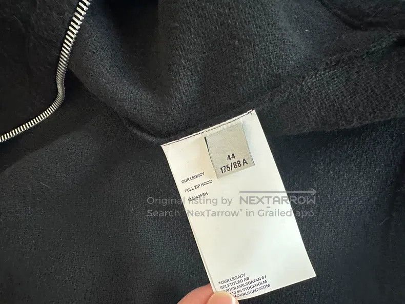 Our Legacy Our Legacy Zippered hooded wool sweater with long sleeves Size US S / EU 44-46 / 1 - 3 Thumbnail