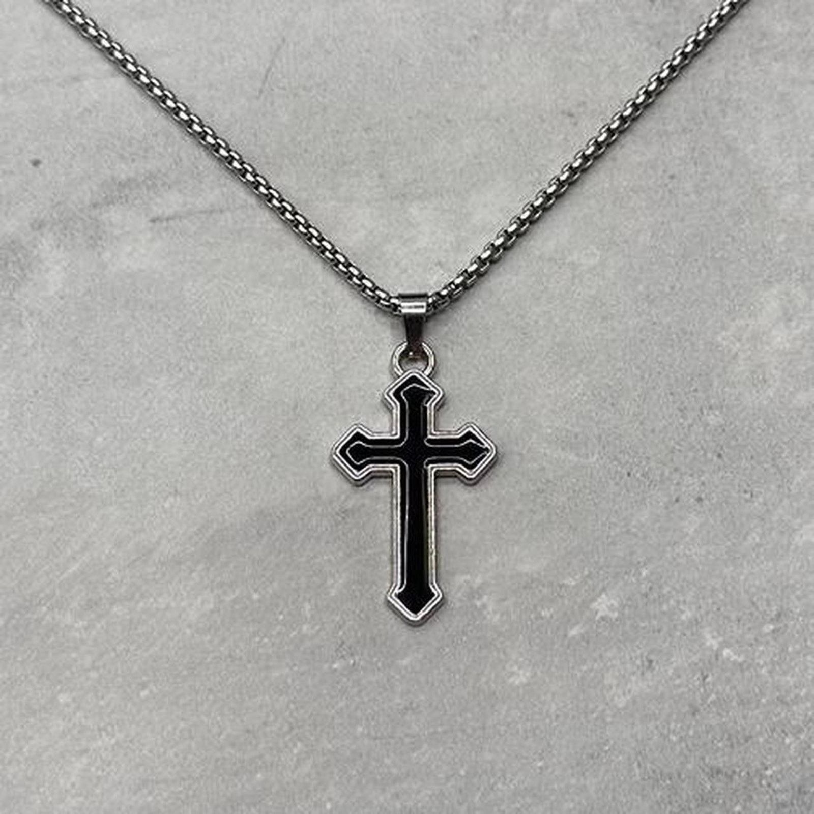 Other Y2k silver and black cross Size ONE SIZE - 1 Thumbnail
