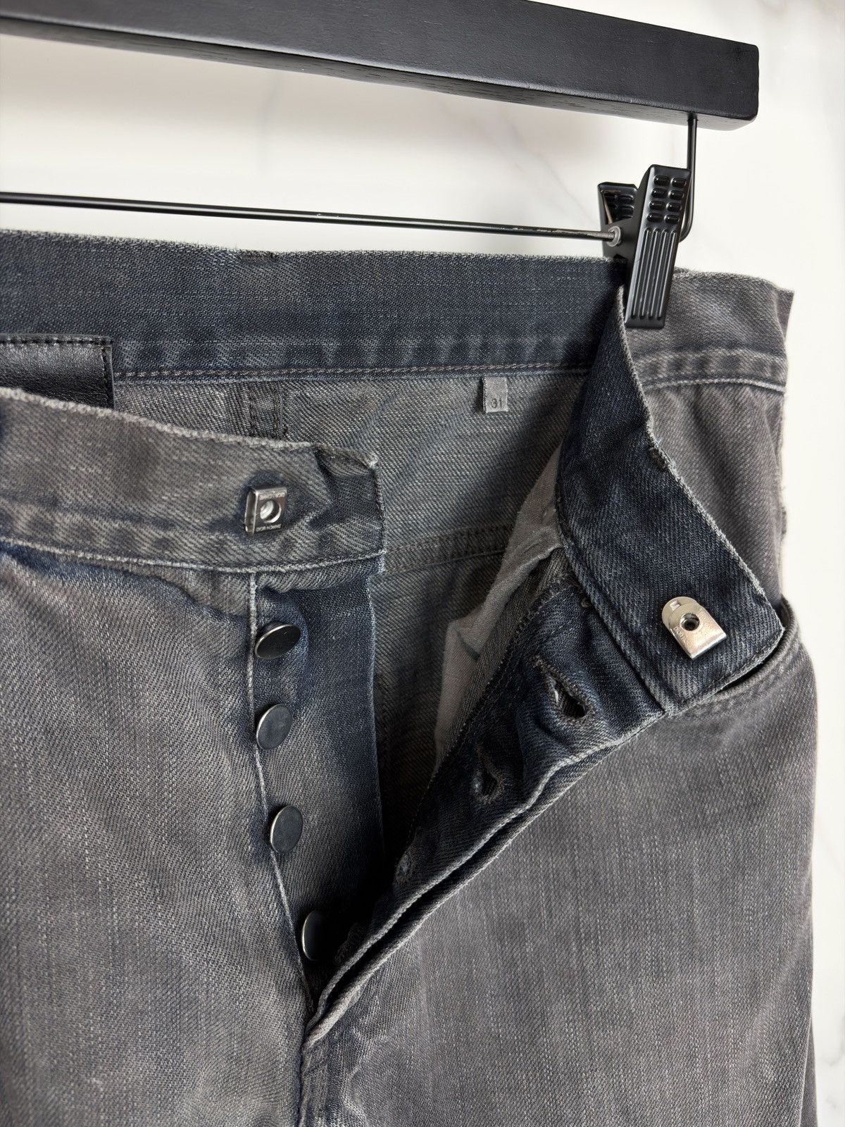 Dior Dior Homme Hogwash Gray Overdye Denim Jeans KVA Size US 31 - 5 Thumbnail