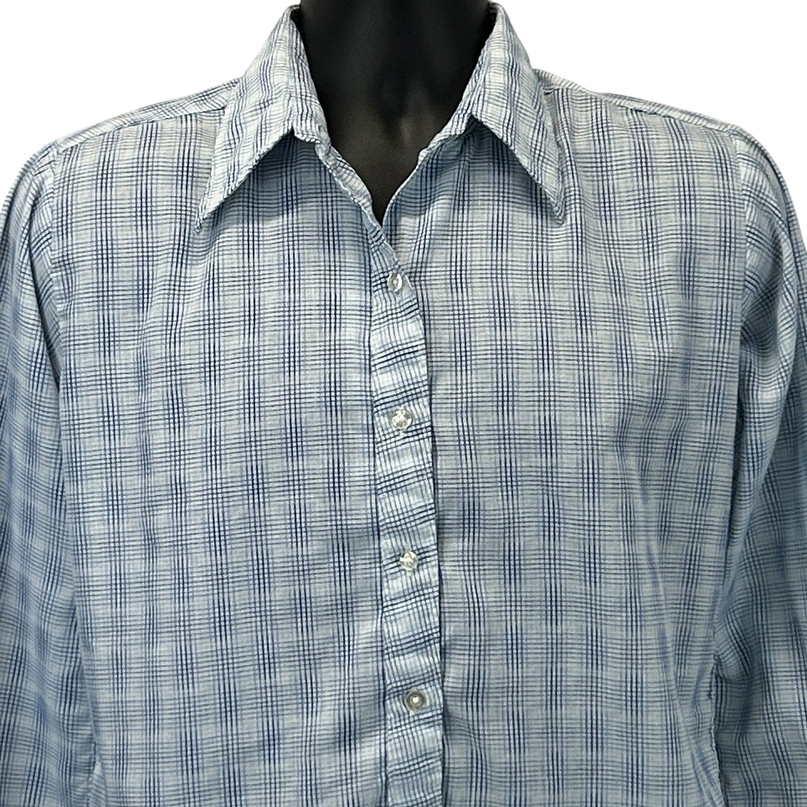 Vintage Vintage 70s 80s Button Front Shirt Big Collar S Small Size US S / EU 44-46 / 1 - 1 Thumbnail