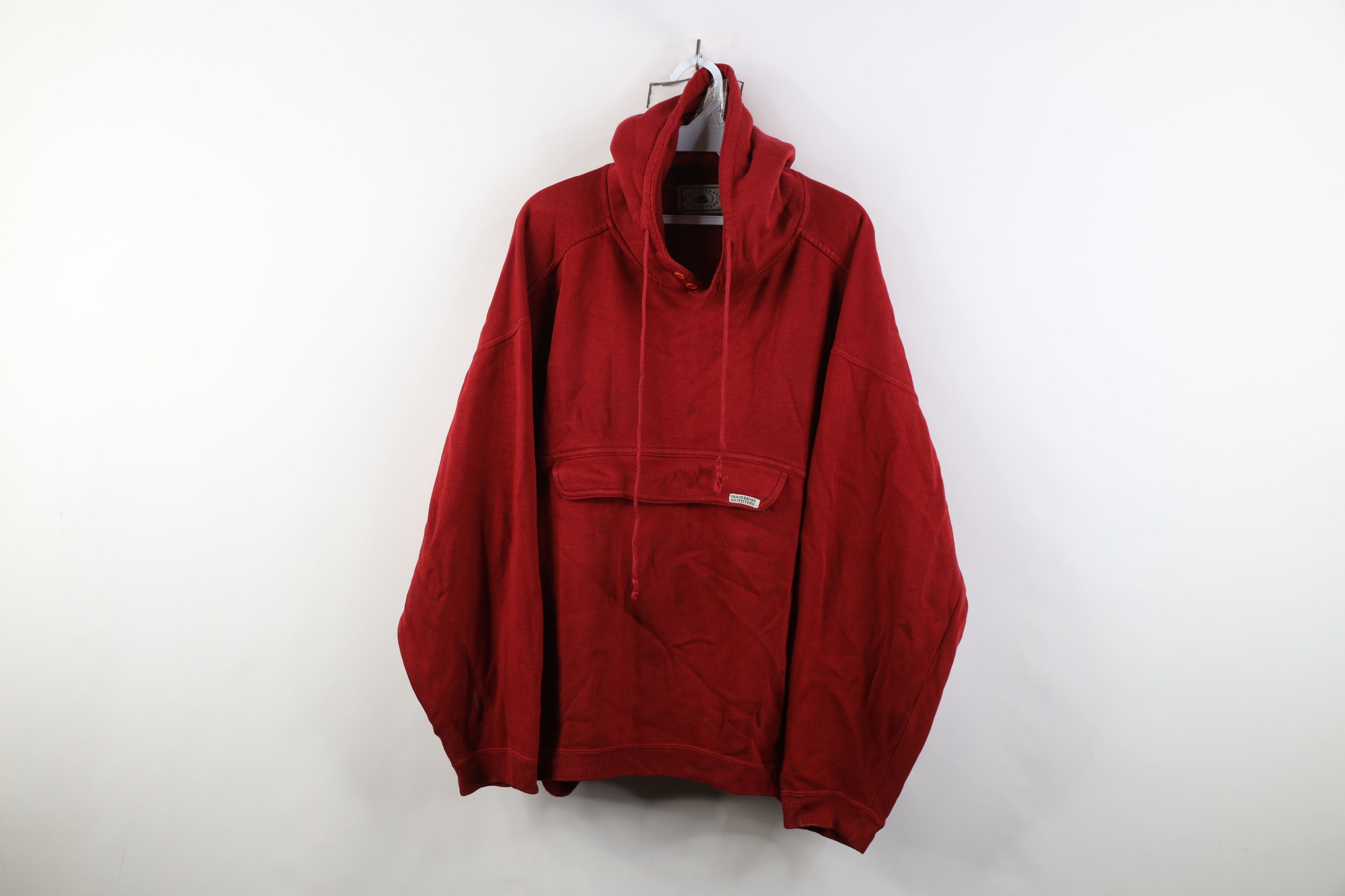 Vintage Vintage 70s 80s Streetwear Boxy Fit Anorak Hoodie Sweatshirt Size US XL / EU 56 / 4 - 1 Thumbnail