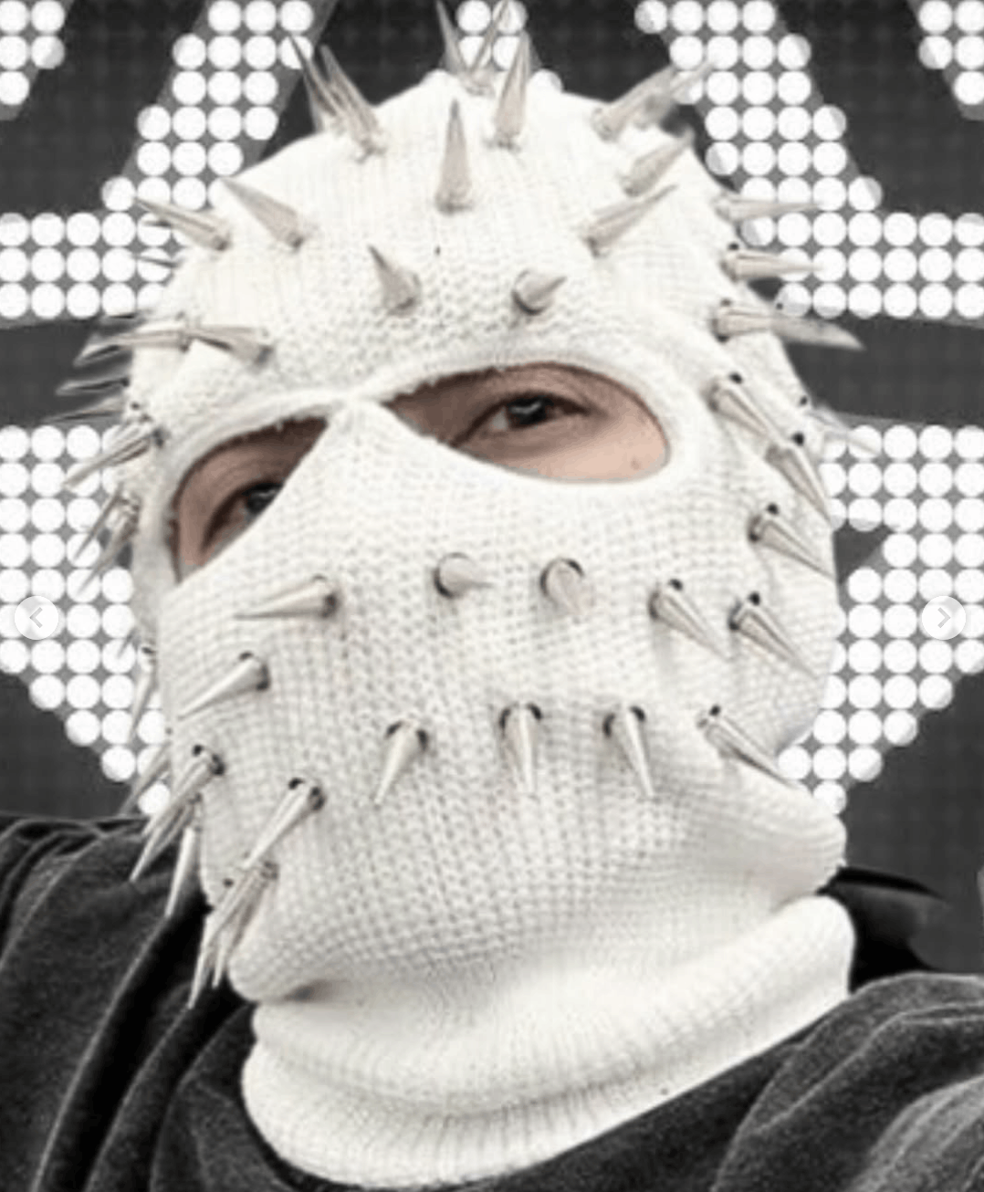 Japanese Brand Punk Style Spike Ski Mask Size ONE SIZE - 2 Thumbnail