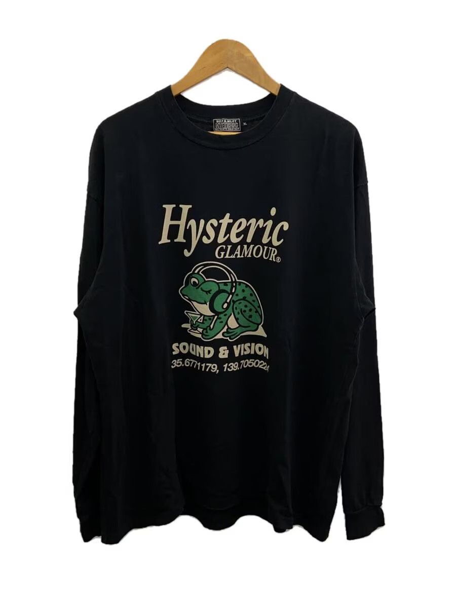 トップス HYSTERIC GLAMOUR SOUND EXPERIENCE M Hysteric Glamour Sound And Vision Frog Long Sleeve Tee - Hysteric