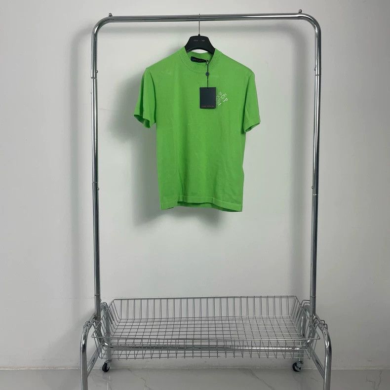 Louis Vuitton Louis Vuitton Green pin knit short sleeves Size US XXS / EU 40 - 1 Thumbnail