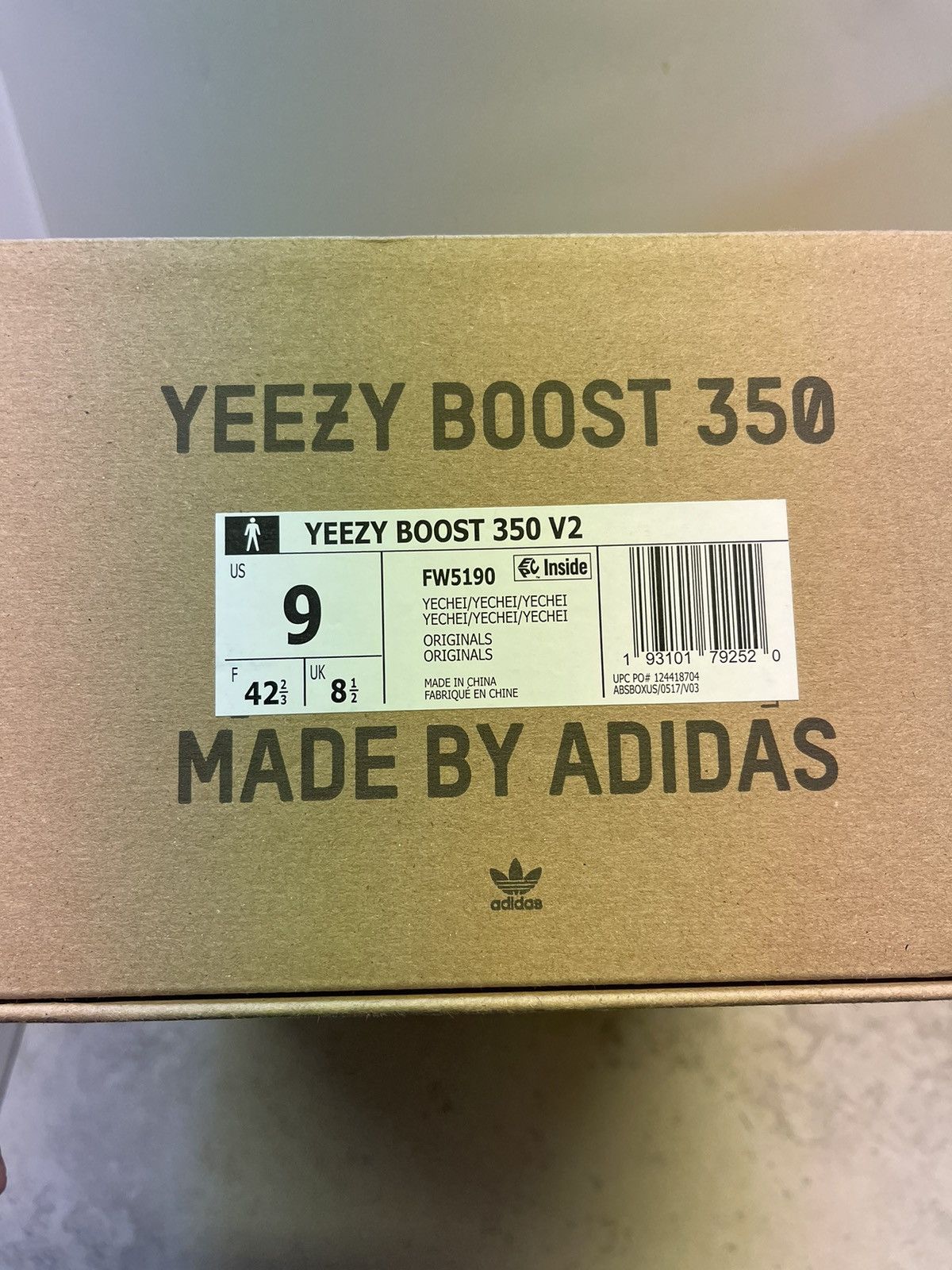 Adidas Size 9 - Adidas Yeezy Boost 350 V2 Yecheil Non-Reflective Size US 9 / EU 42 - 9 Thumbnail