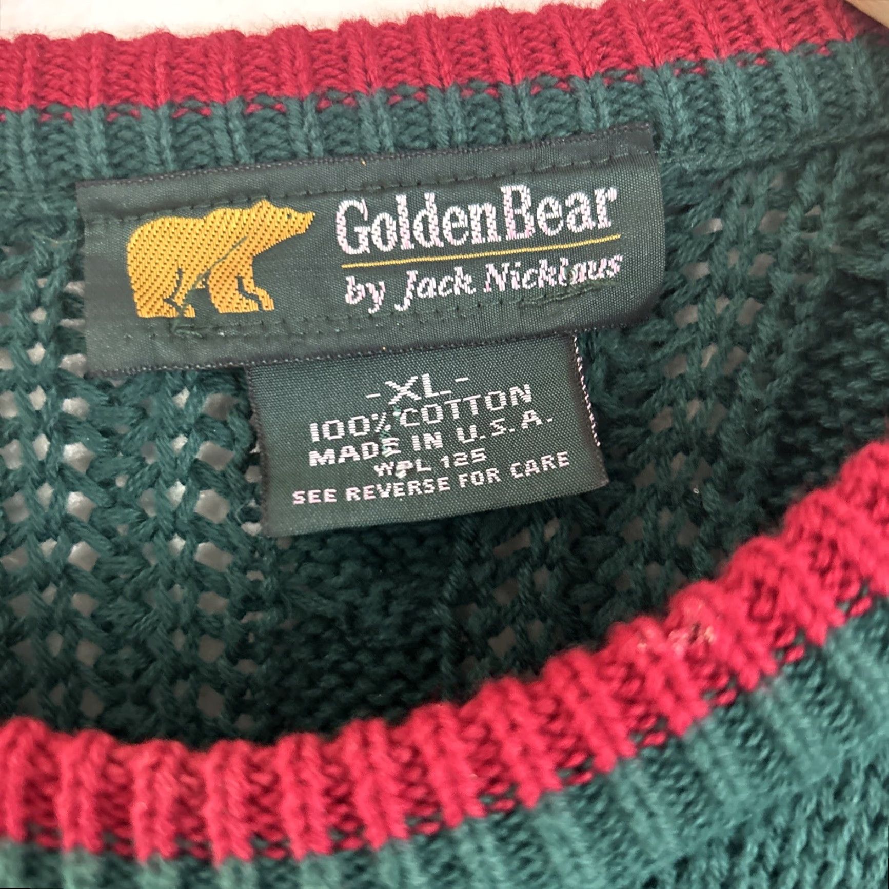 Vintage VINTAGE Jack Nicklaus Golden Bear Golf Sweater Pullover Winter XL Men Green Size XL Flawless Size US XL / EU 56 / 4 - 3 Thumbnail
