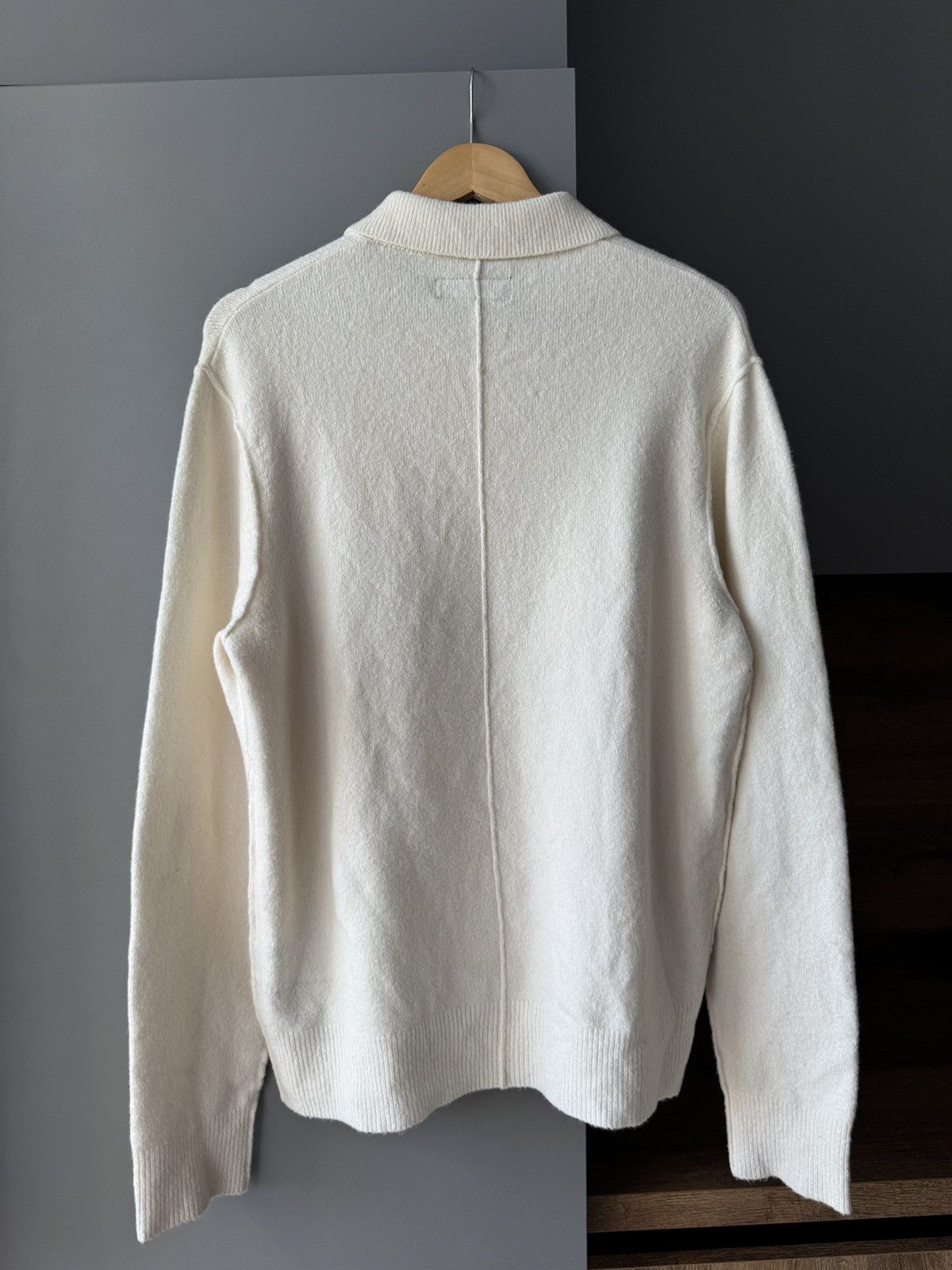 Allsaints ALLSAINTS Ramskull Statten Wool Blend Polo Sweater Size US S / EU 44-46 / 1 - 8 Thumbnail