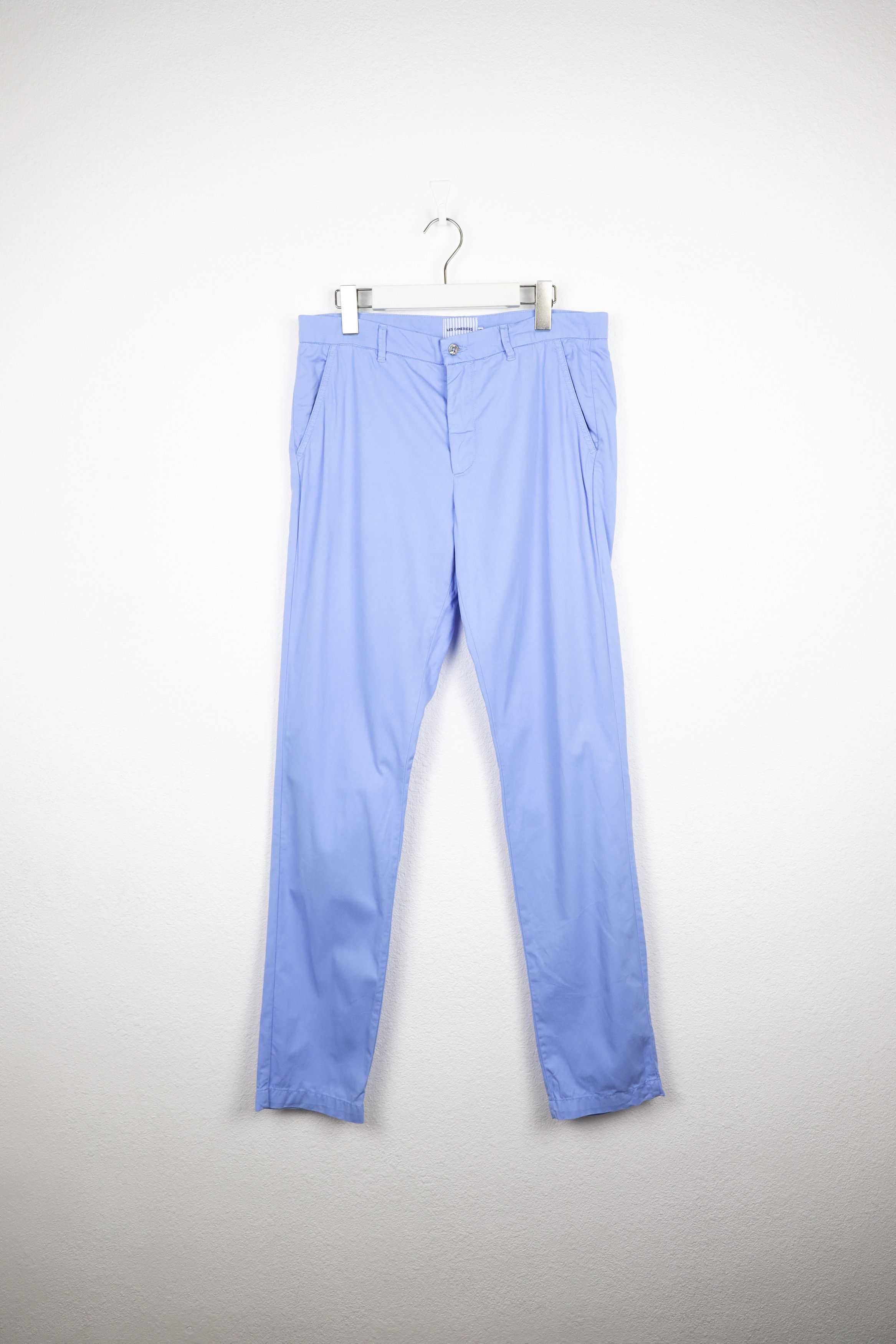 Designer × Life's a Beach × Vilebrequin Les Canebiers Blue Chino Tartane Pants Trousers Size US 31 - 1 Thumbnail