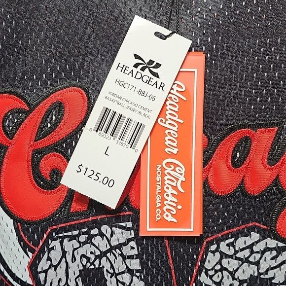 Other Jordan Chicago Bulls Cement Jersey Size Large NWT Size US L / EU 52-54 / 3 - 4 Thumbnail