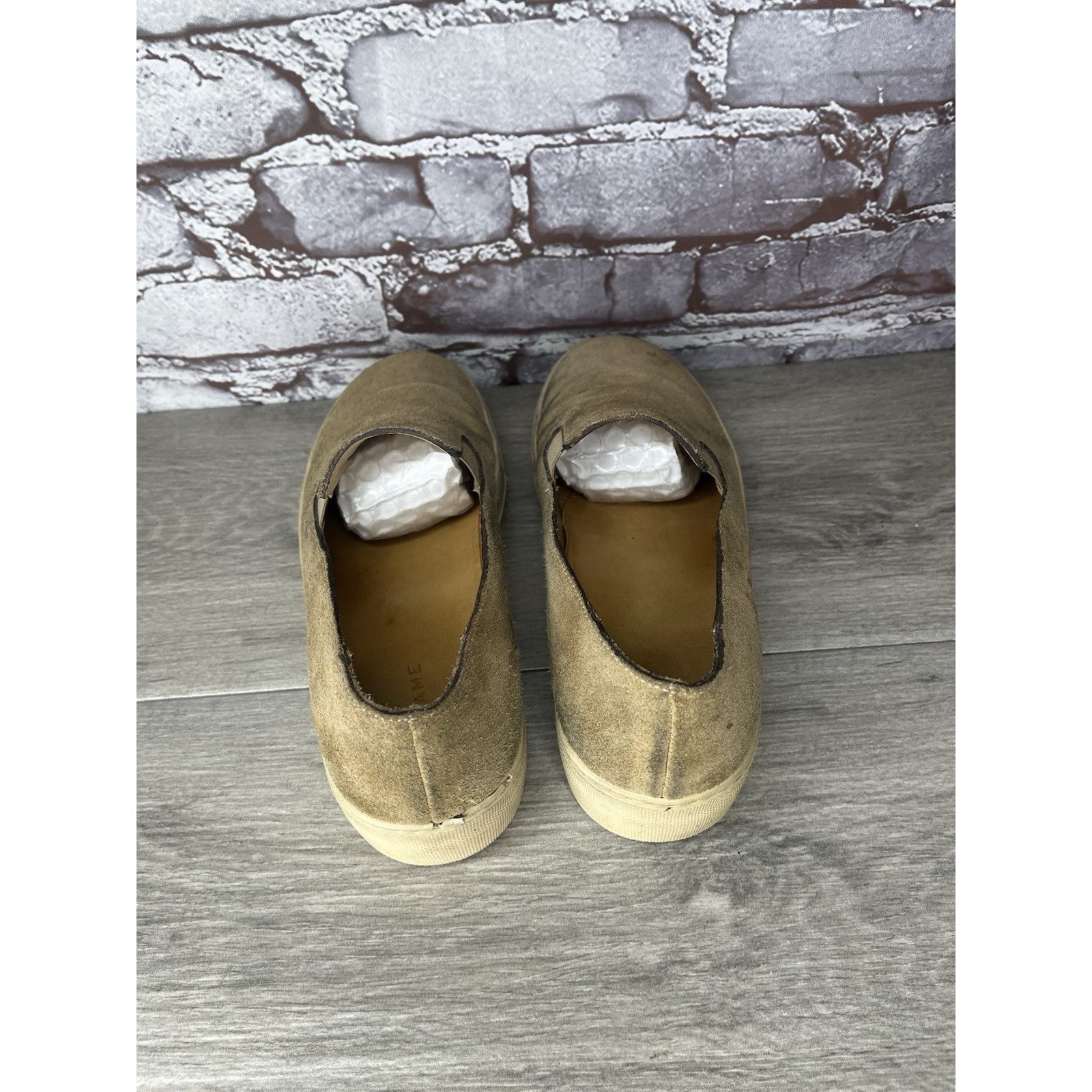 Frame Frame Le Ren Tan Suede Leather Slip On Sneakers Shoes Women Size US 8 / IT 38 - 16 Thumbnail