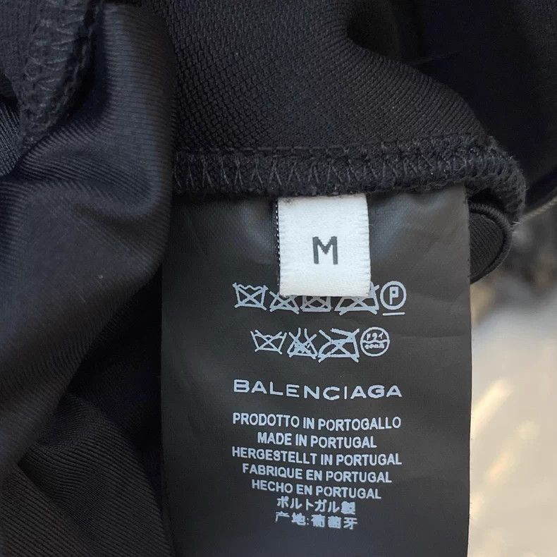 Balenciaga Balenciaga Black Viscose Fiber Stand Collar Long Sleeve Sp Size US M / EU 48-50 / 2 - 4 Thumbnail
