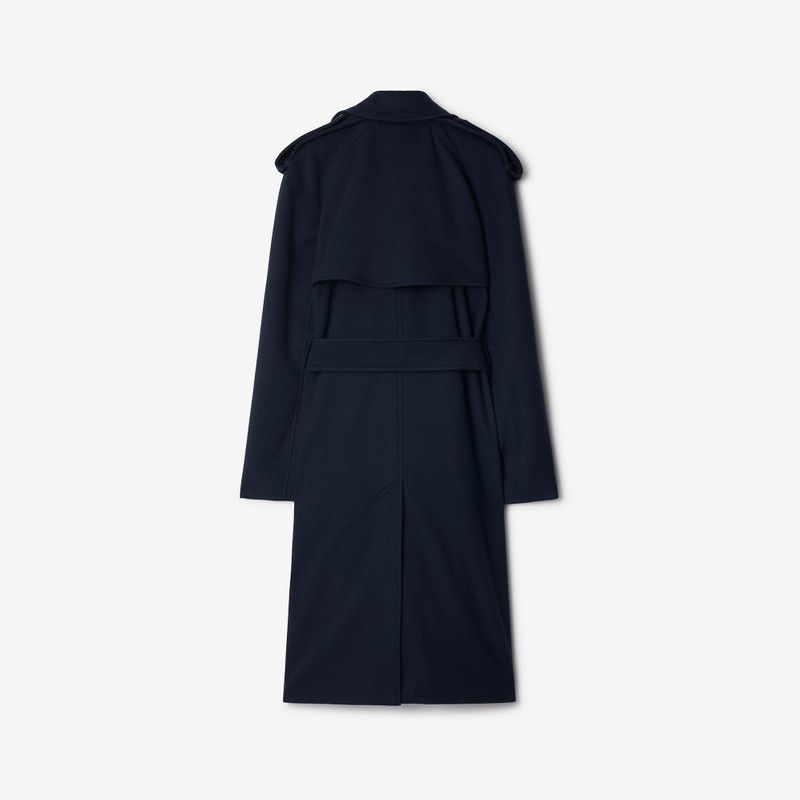 Burberry o1w1db10326 Cashmere Wrap Coat in Navy Size M / US 6-8 / IT 42-44 - 5 Thumbnail