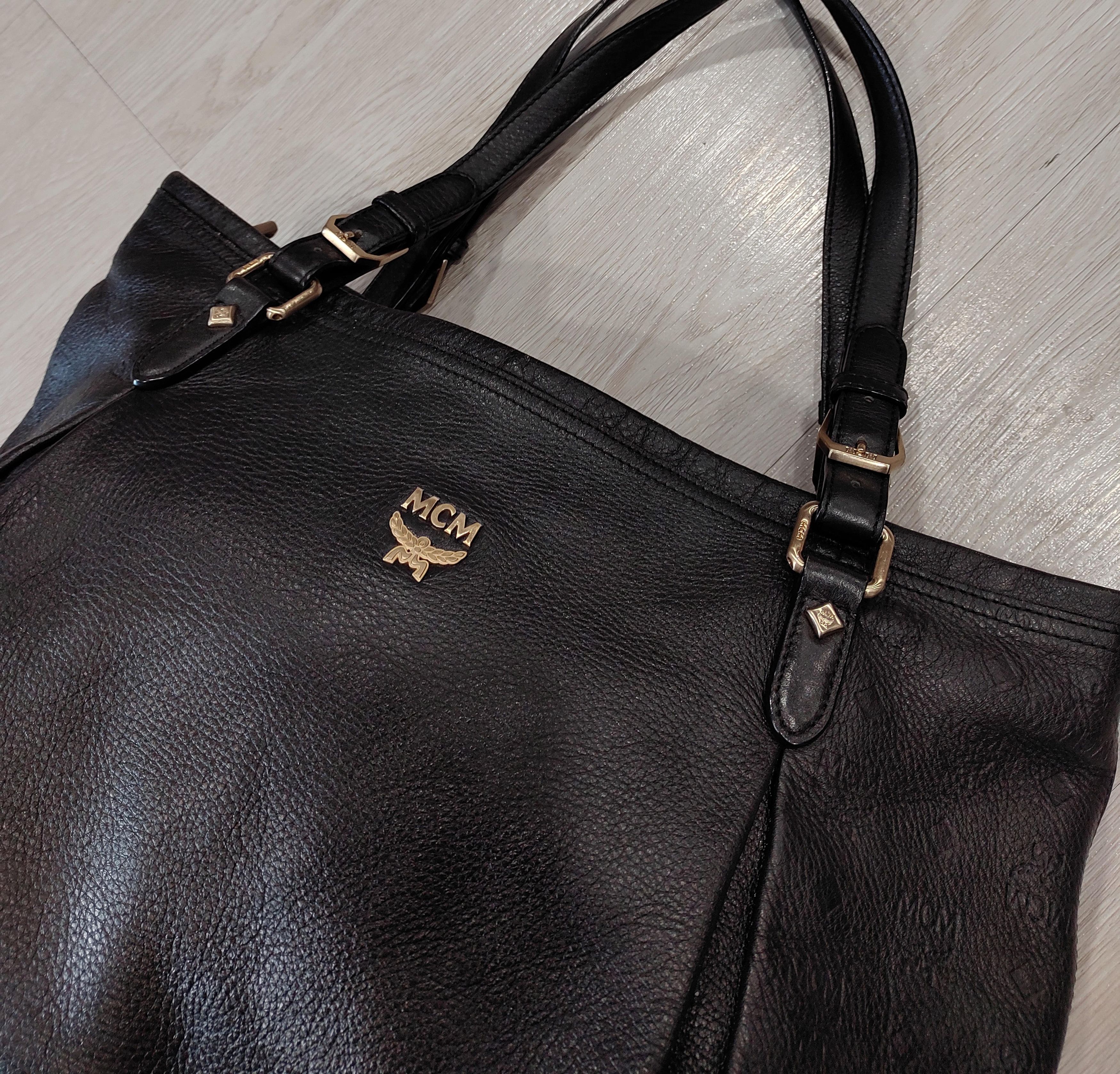 MCM Mcm Leather Satchel Visetos Tote Bag Size ONE SIZE - 3 Thumbnail