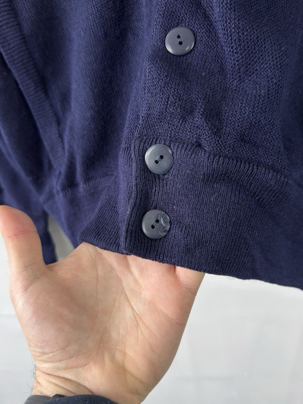 Lacoste Vintage Chemise Lacoste Knit Cardigan Men’s V-Neck Navy Blue Size US M / EU 48-50 / 2 - 4 Thumbnail