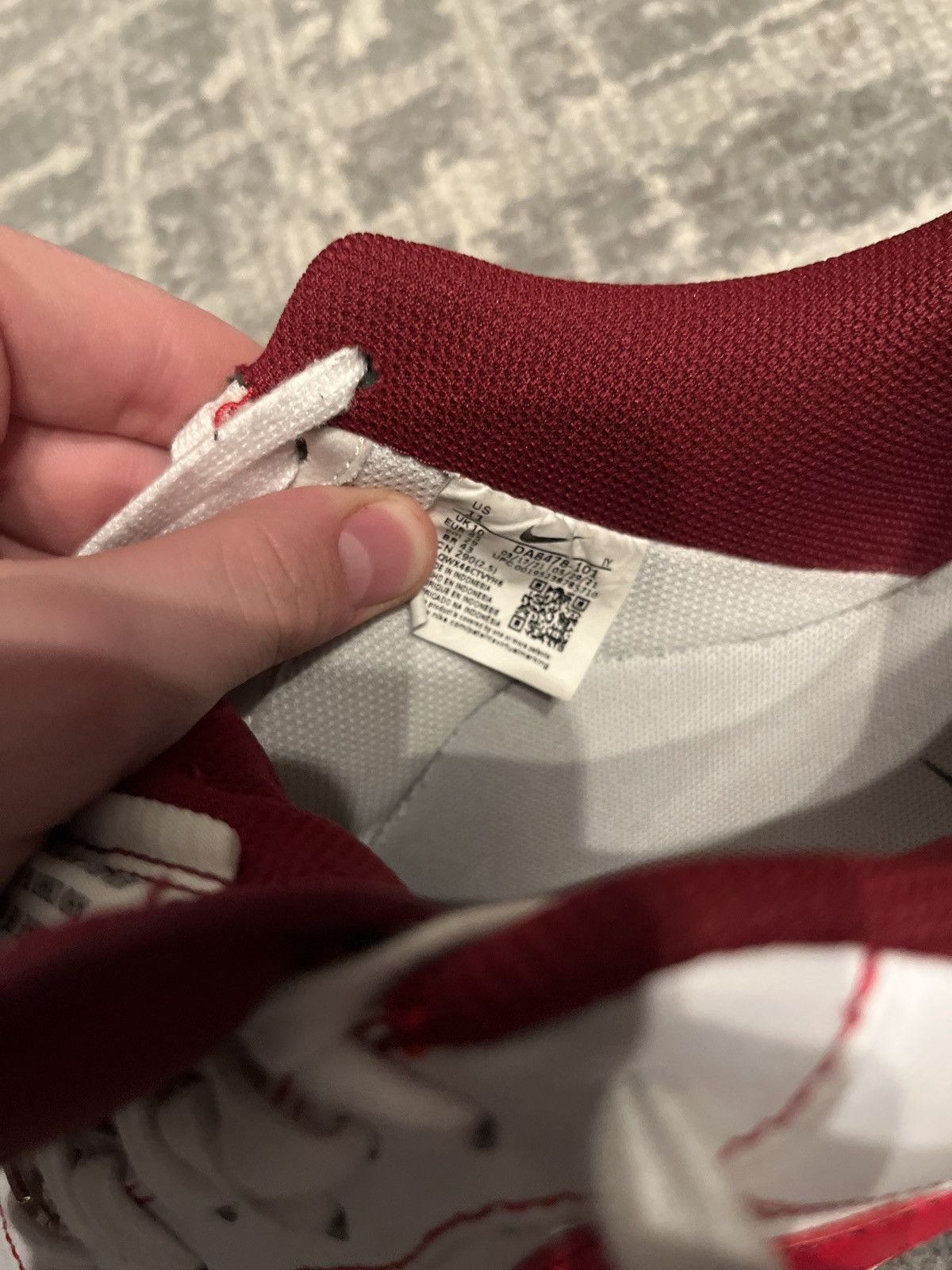 Nike Double Red and White Air Forces Size US 11 / EU 44 - 1 Thumbnail