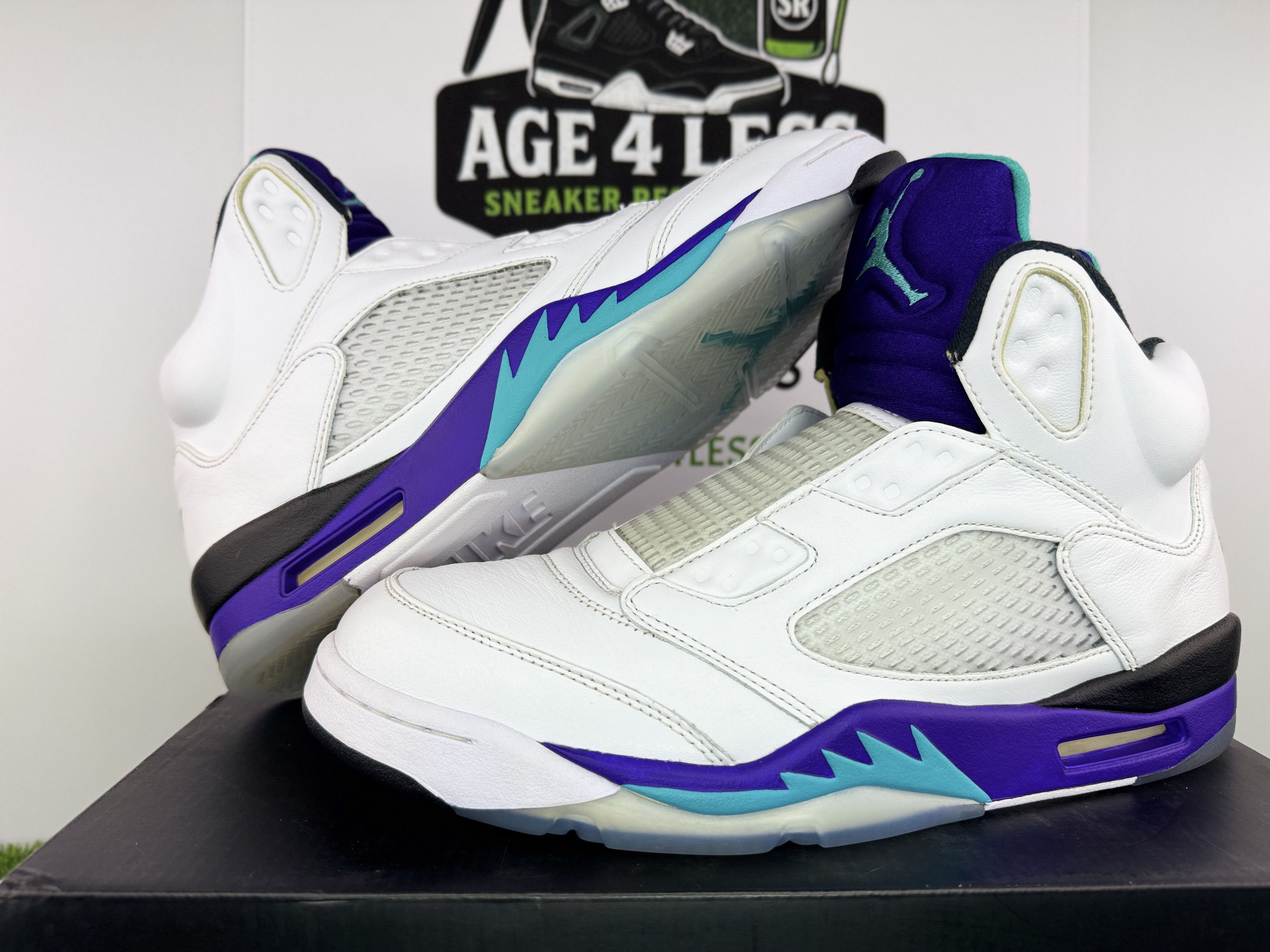 Jordan Brand Air Jordan 5 Retro “Grape Fresh Prince” (2018) Size US 12 / EU 45 - 2 Thumbnail