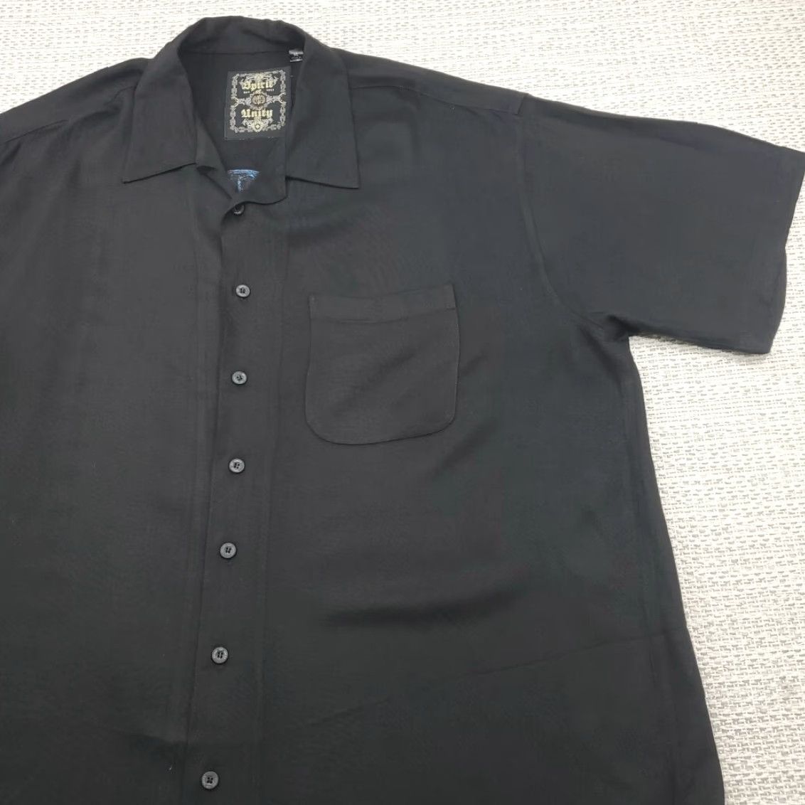 ESPIRIT VINTAGE Spirit Of Unity Sobriety Shirt Mens XL Embroidered Short Sleeve Button Up Size US XL / EU 56 / 4 - 5 Thumbnail