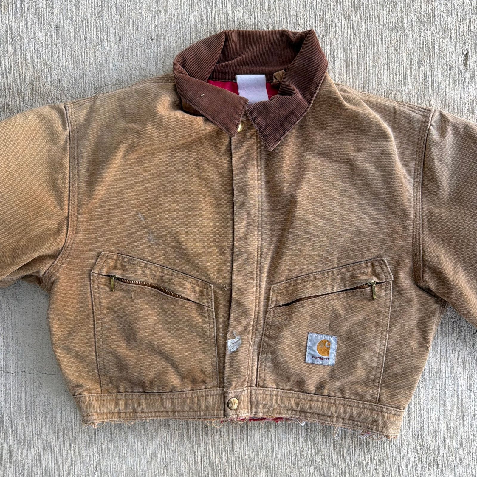 Carhartt × Vintage Carhartt brown cropped Detroit style work wear jacket Size US S / EU 44-46 / 1 - 3 Thumbnail