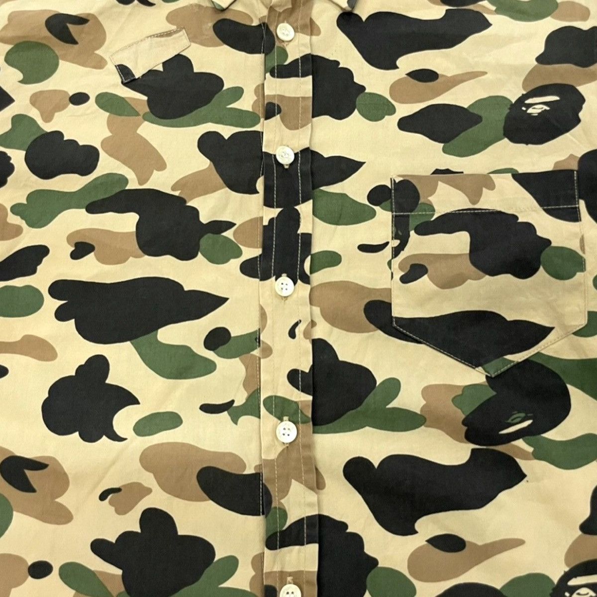 Bape A Bathing Ape Camo Button-up L/S Shirt Size US M / EU 48-50 / 2 - 4 Thumbnail