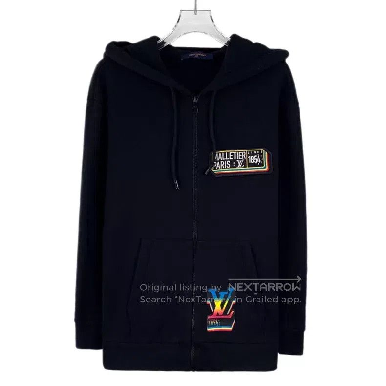 Louis Vuitton Louis Vuitton 23 black logo hooded long-sleeved sweater ja Size US S / EU 44-46 / 1 - 1 Thumbnail