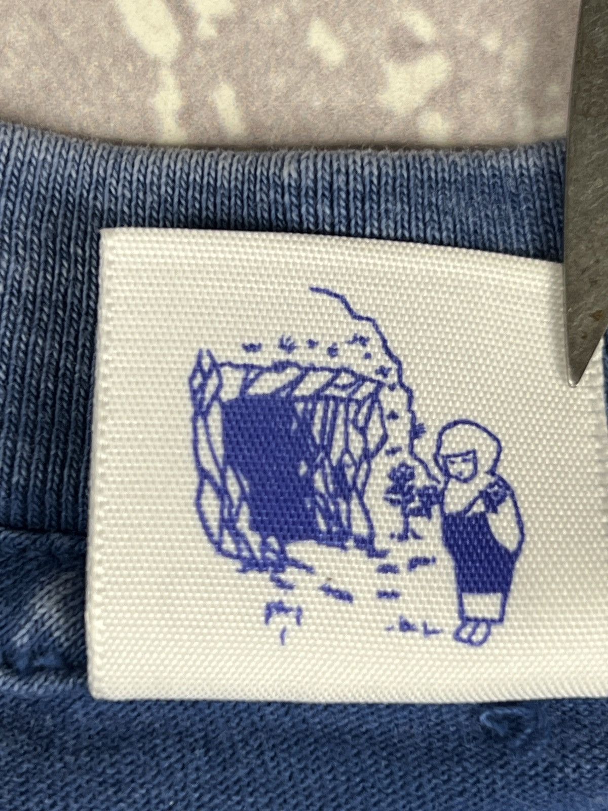 Cactus Store LA Cactus Store LA The Engraved Rock Washed Denim T Shirt Size US M / EU 48-50 / 2 - 7 Thumbnail