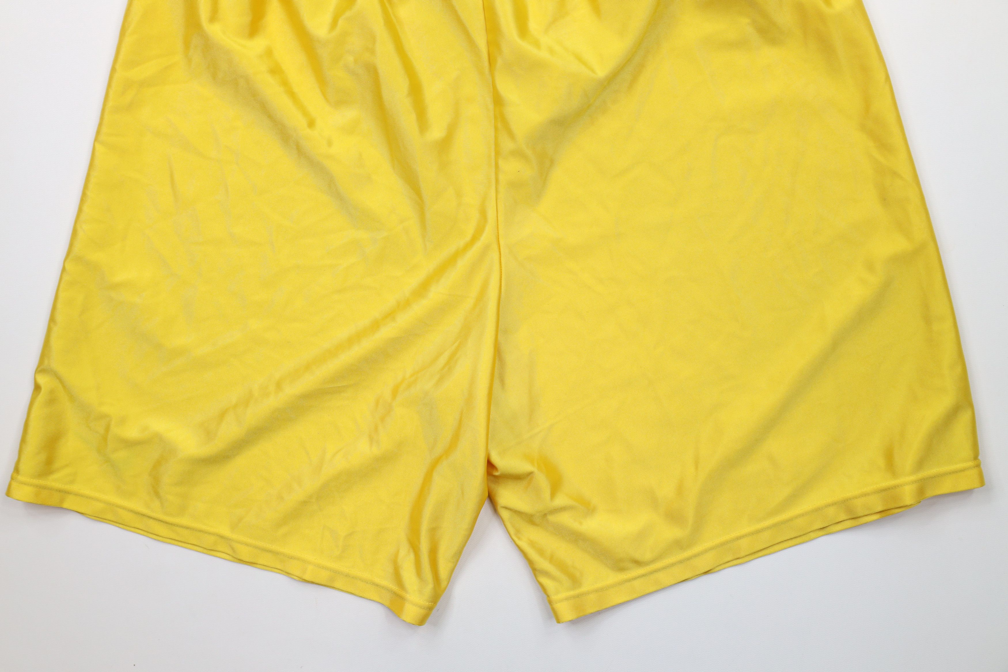 Nike × Vintage Vintage 90s Nike Mini Swoosh Above Knee Shorts Yellow USA Size US 36 / EU 52 - 15 Thumbnail