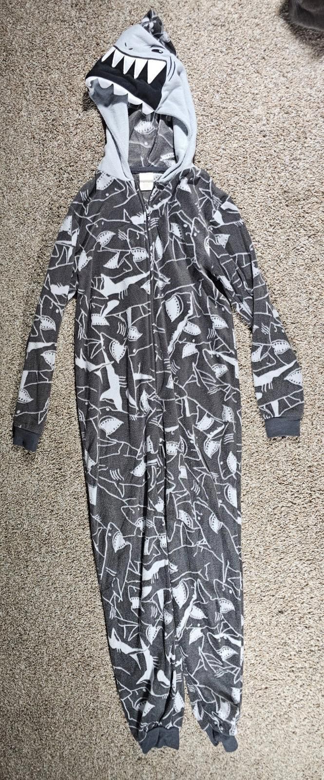 Other Cat & Jack M 8-10 Shark Hooded Pajama Size ONE SIZE - 1 Thumbnail