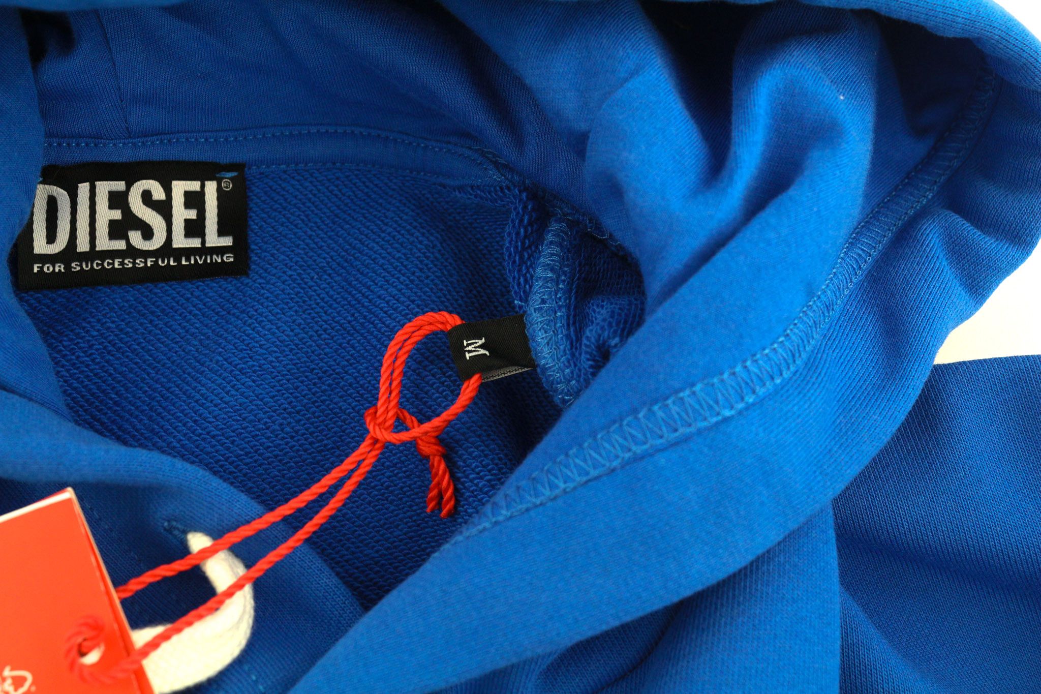 Diesel S-MUSTER M Blue Hooded Pocket Logo Hoodie 40377 Size US M / EU 48-50 / 2 - 7 Thumbnail