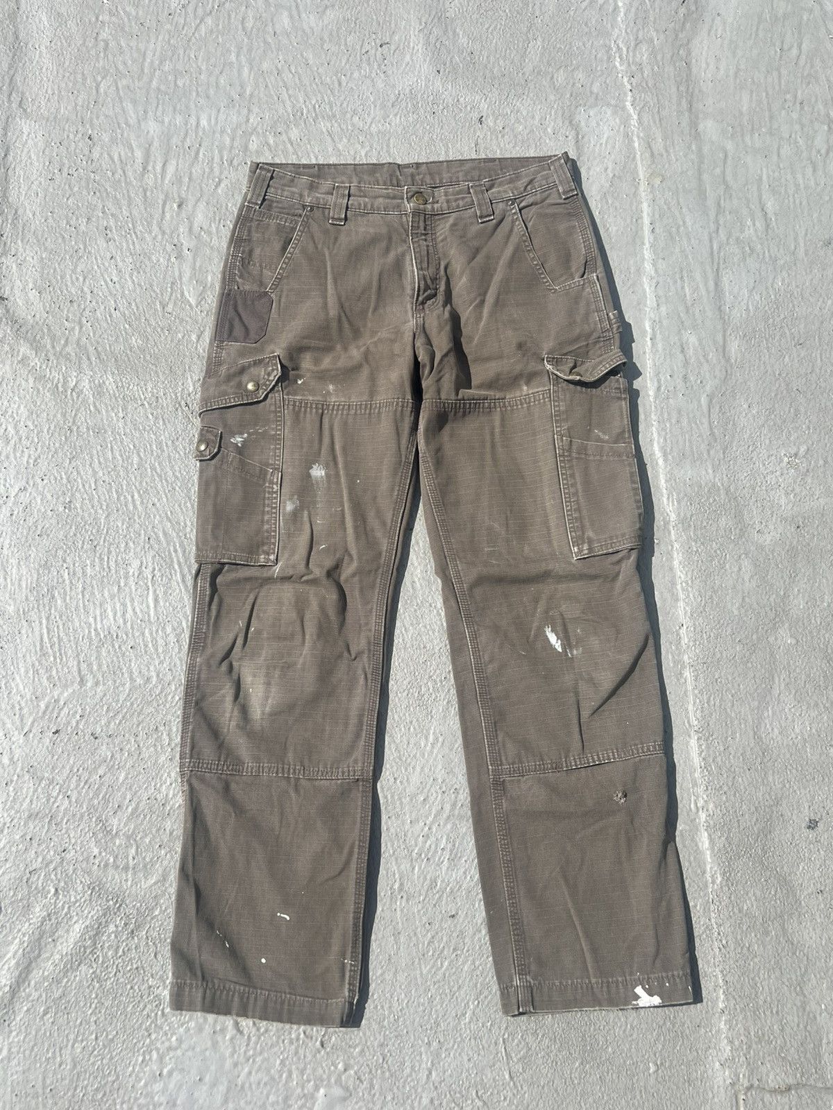 Carhartt Carhartt Distressed Cargo Double Knee Pants Size US 33 - 1 Thumbnail