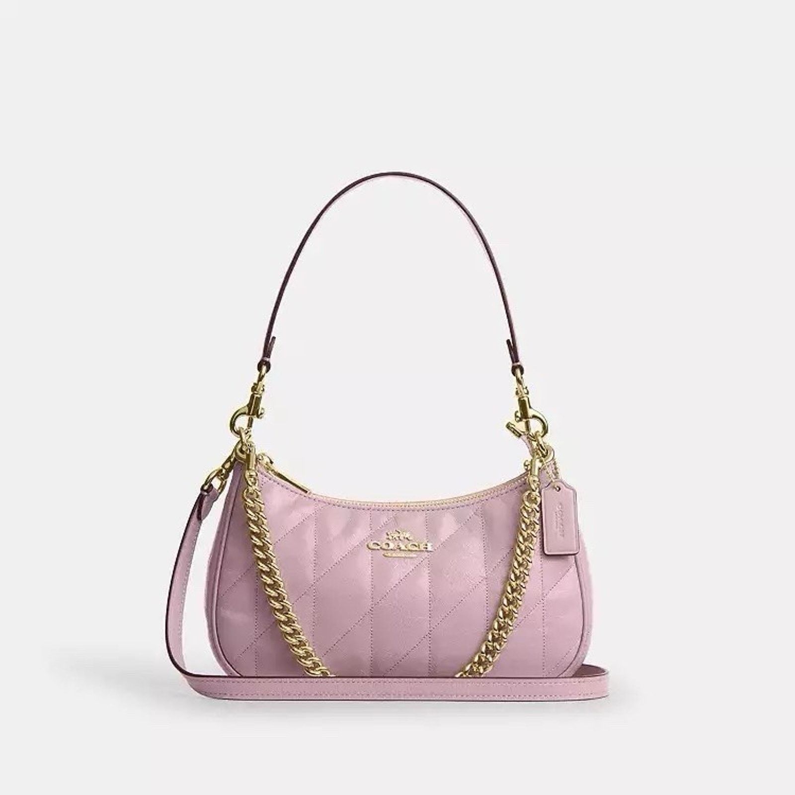 Coach NWT Coach CDY83 Teri Shoulder Bag leather IM/CARNATION Size ONE SIZE - 9 Thumbnail