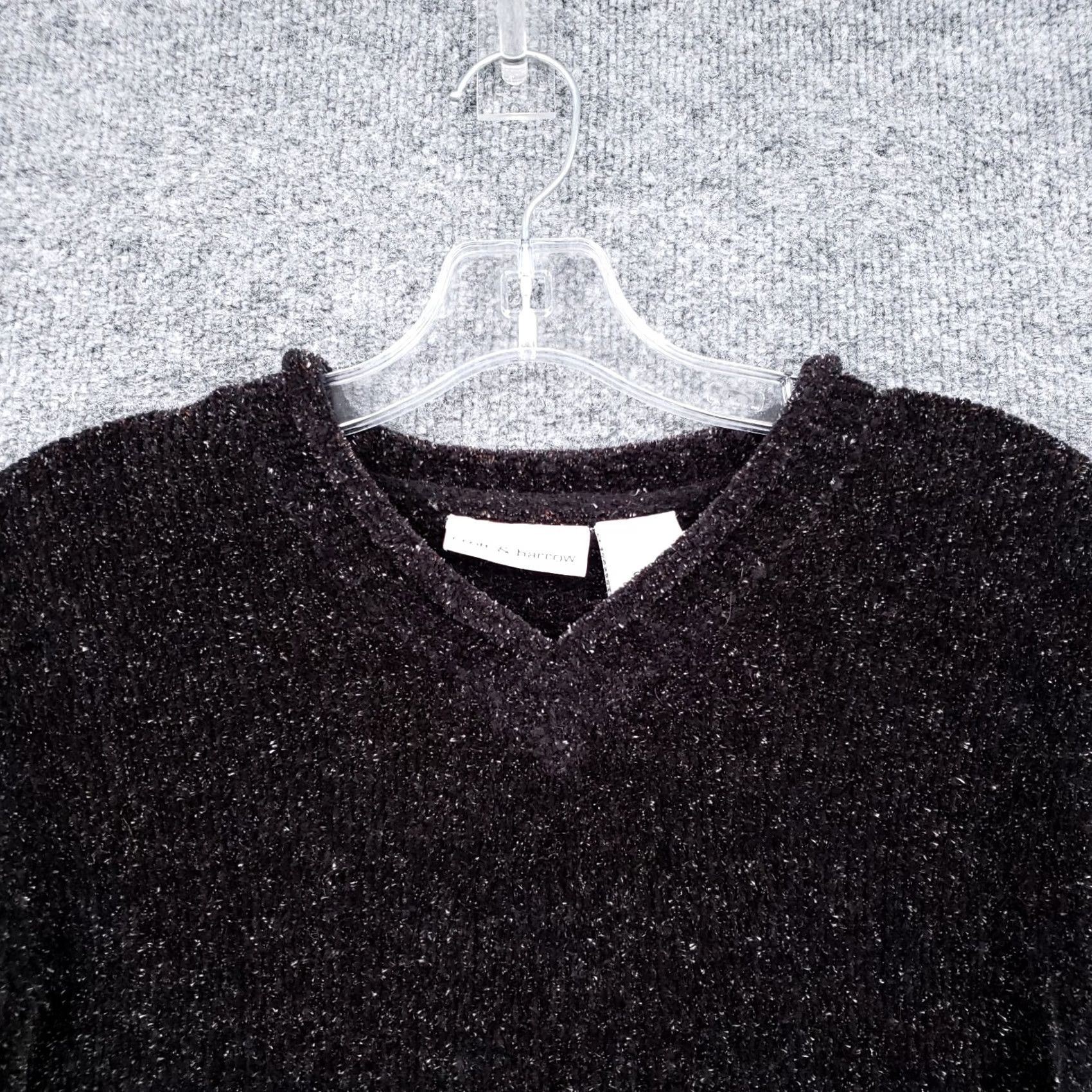 Croft & Barrow Croft & Barrow Womens S Small Black Pullover Sweater Metallic Long Sleeves Knit Size S / US 4 / IT 40 - 6 Thumbnail