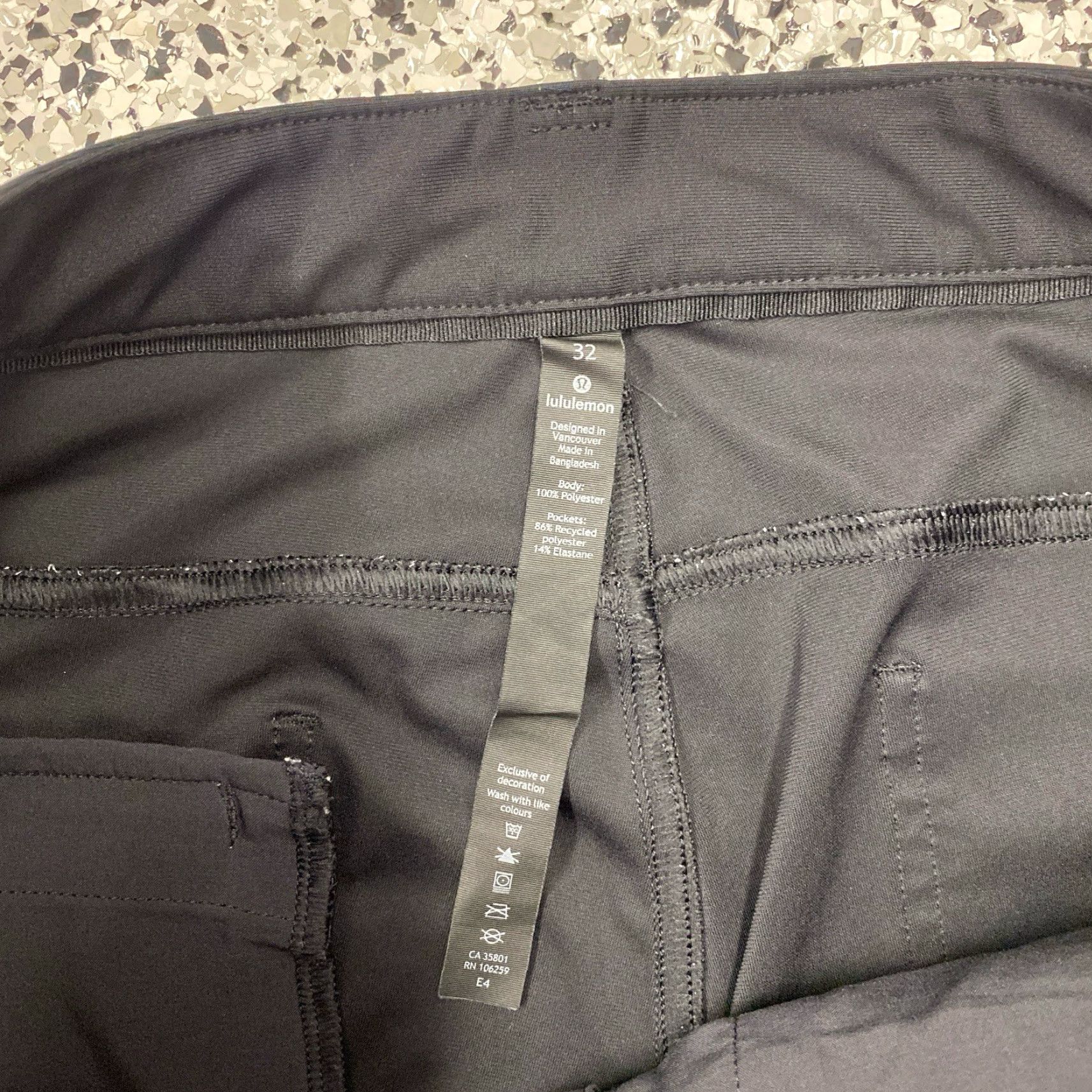 Lululemon Lululemon Pants Mens 32 Black Slim Stretch Size US 32 / EU 48 - 3 Thumbnail