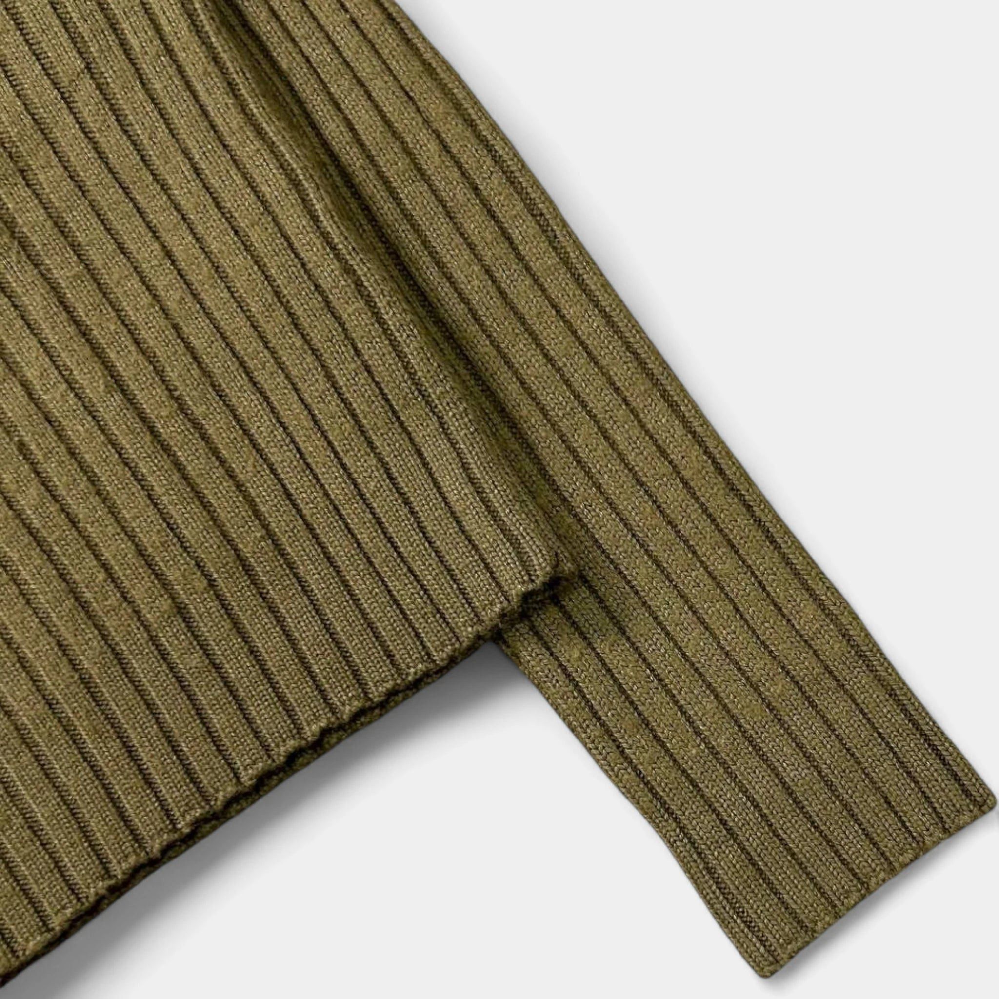 Jean Paul Gaultier Jean Paul Gaultier 90s Green Khaki Knit Sweater Size US M / EU 48-50 / 2 - 6 Thumbnail