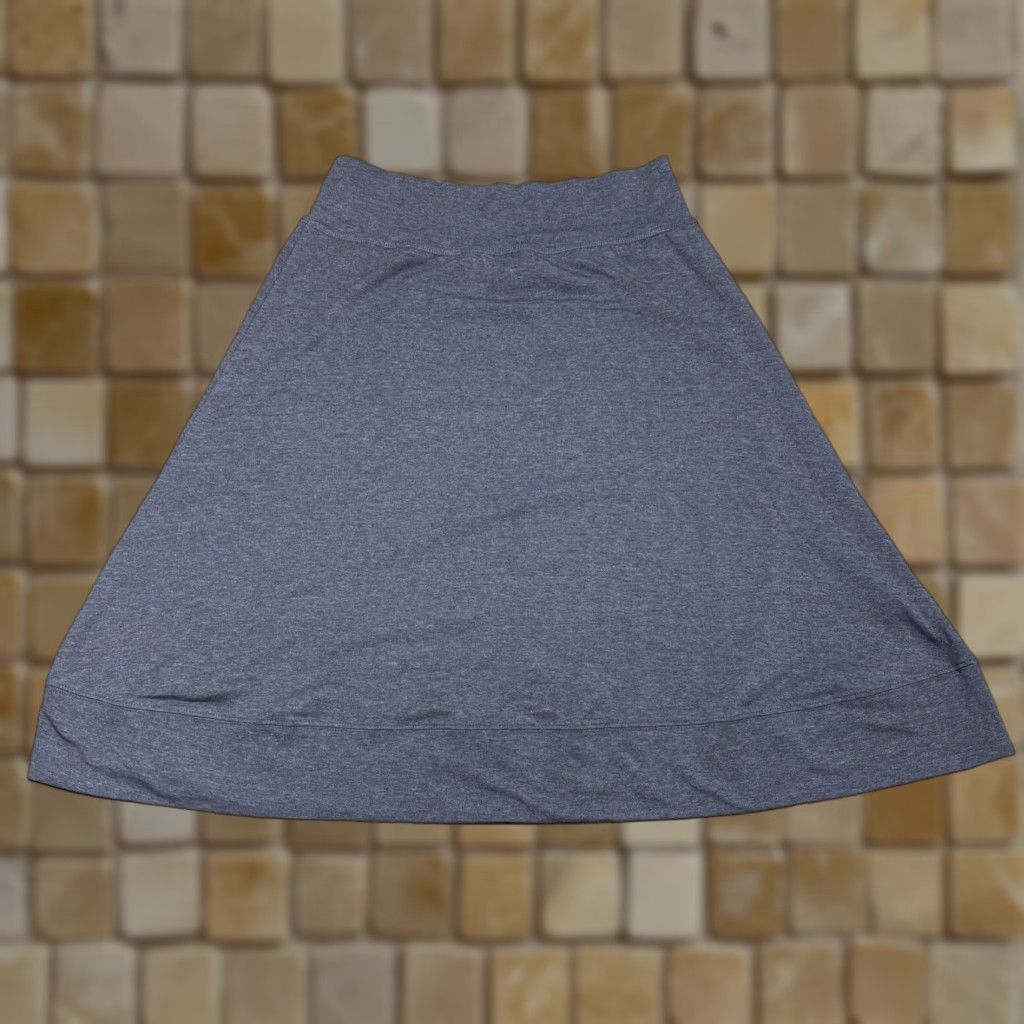 Vintage ZERO A-Line Skirt Juniors XL Gray Knee Length Womens Size 40" / US 18 - 1 Thumbnail
