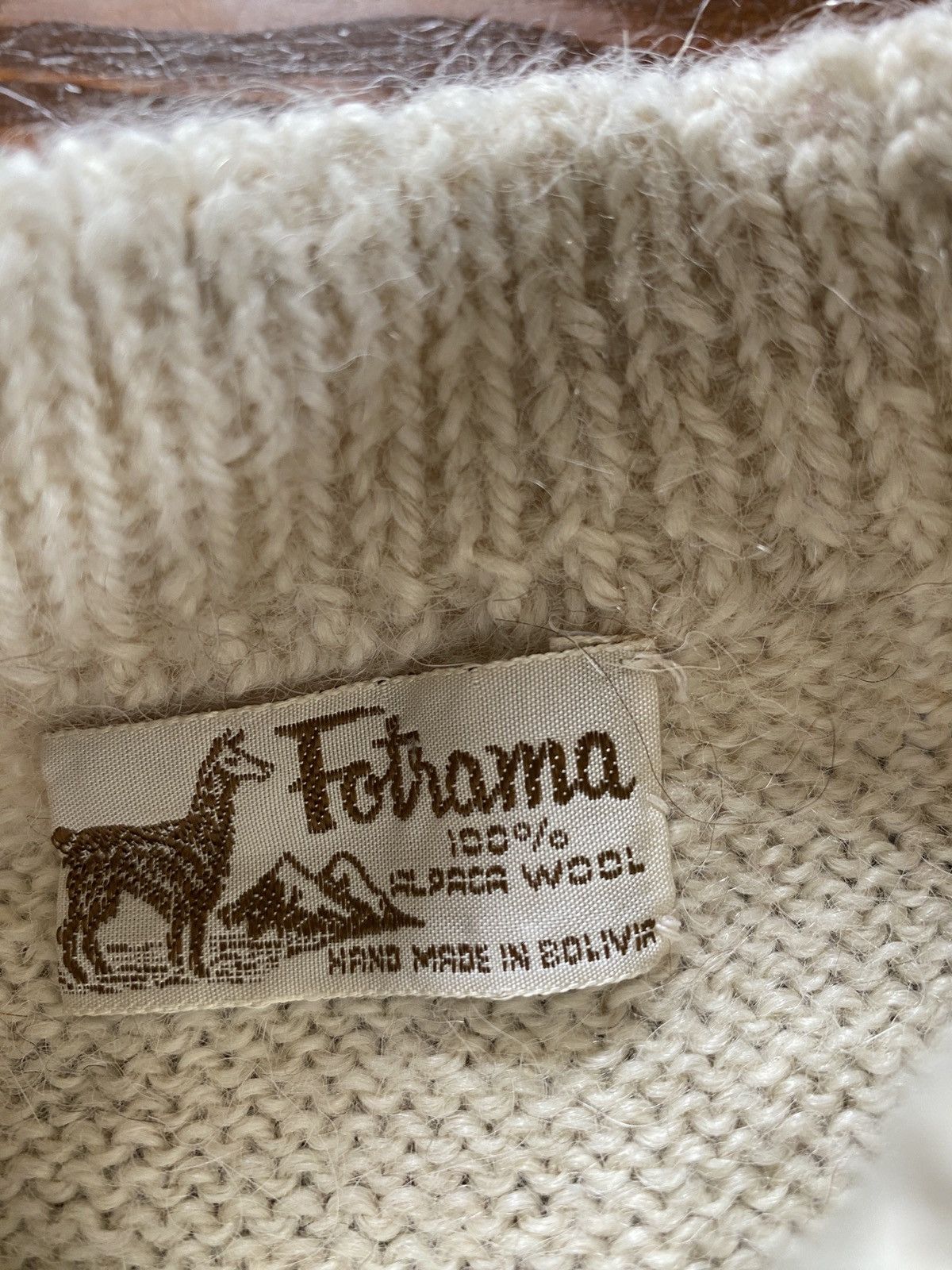 Vintage Vintage 60’s Fotrama Alpaca Wool Checkered Raglan Sweater Size US S / EU 44-46 / 1 - 5 Thumbnail