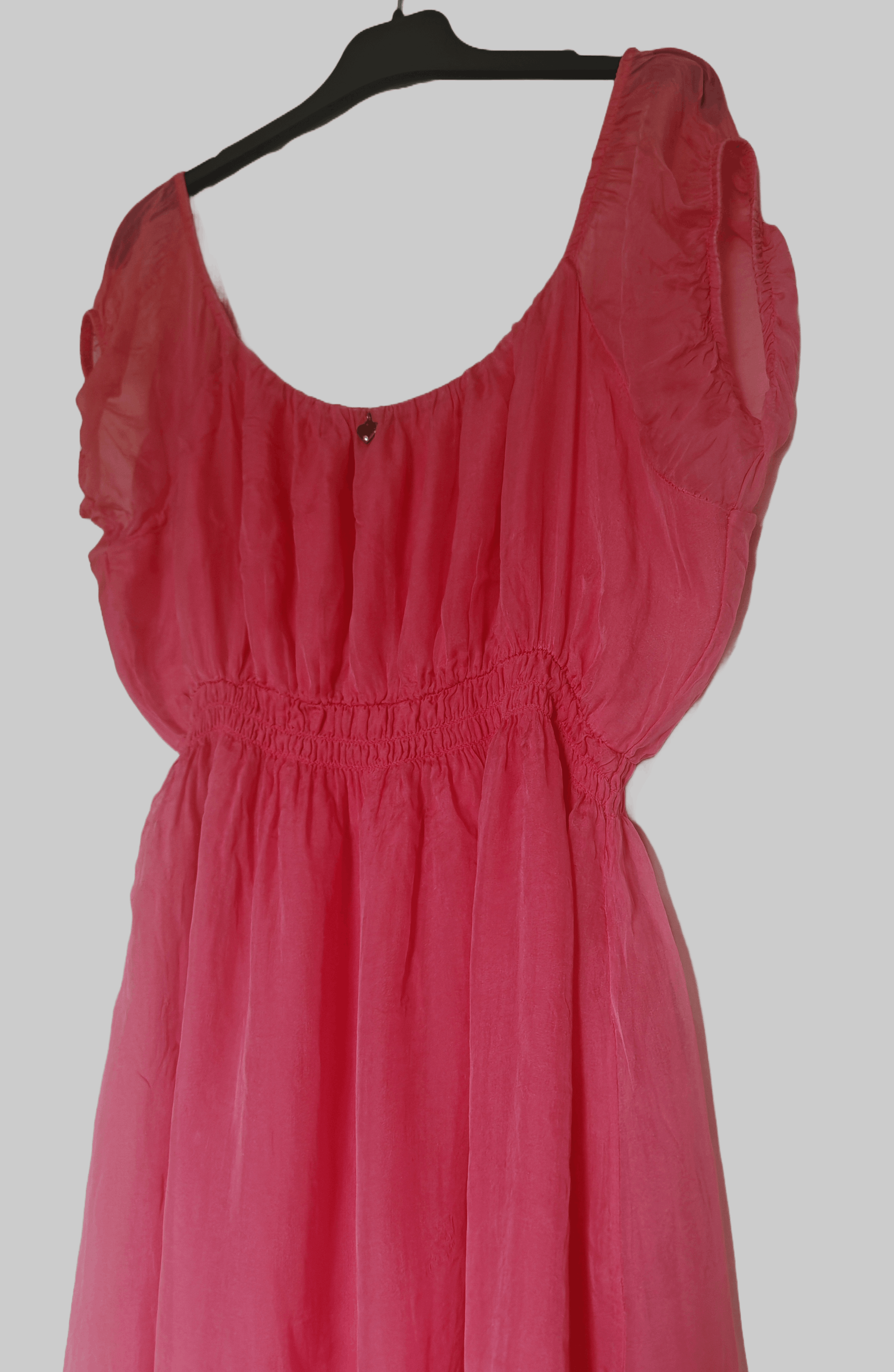 Vintage VTG Artigli Italian Silk Pink Babydoll Dress size M-L Y2K Size M / US 6-8 / IT 42-44 - 9 Thumbnail