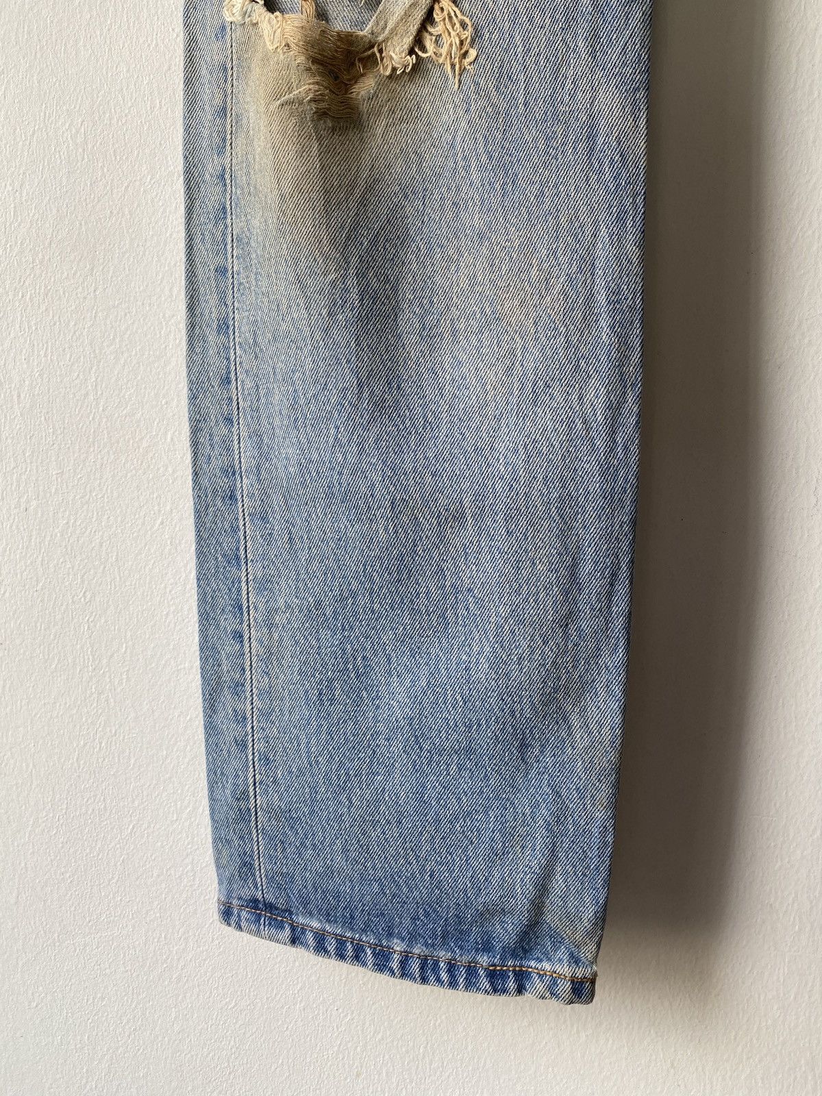 Levi's Vintage 90s Levi’s 501 Distressed Rusty Denim Size US 30 / EU 46 - 4 Thumbnail