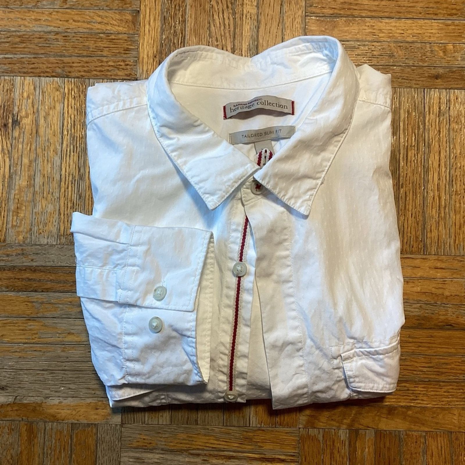 Banana Republic Banana Republic Tailored Slim Fit Button Down Size US XL / EU 56 / 4 - 1 Thumbnail